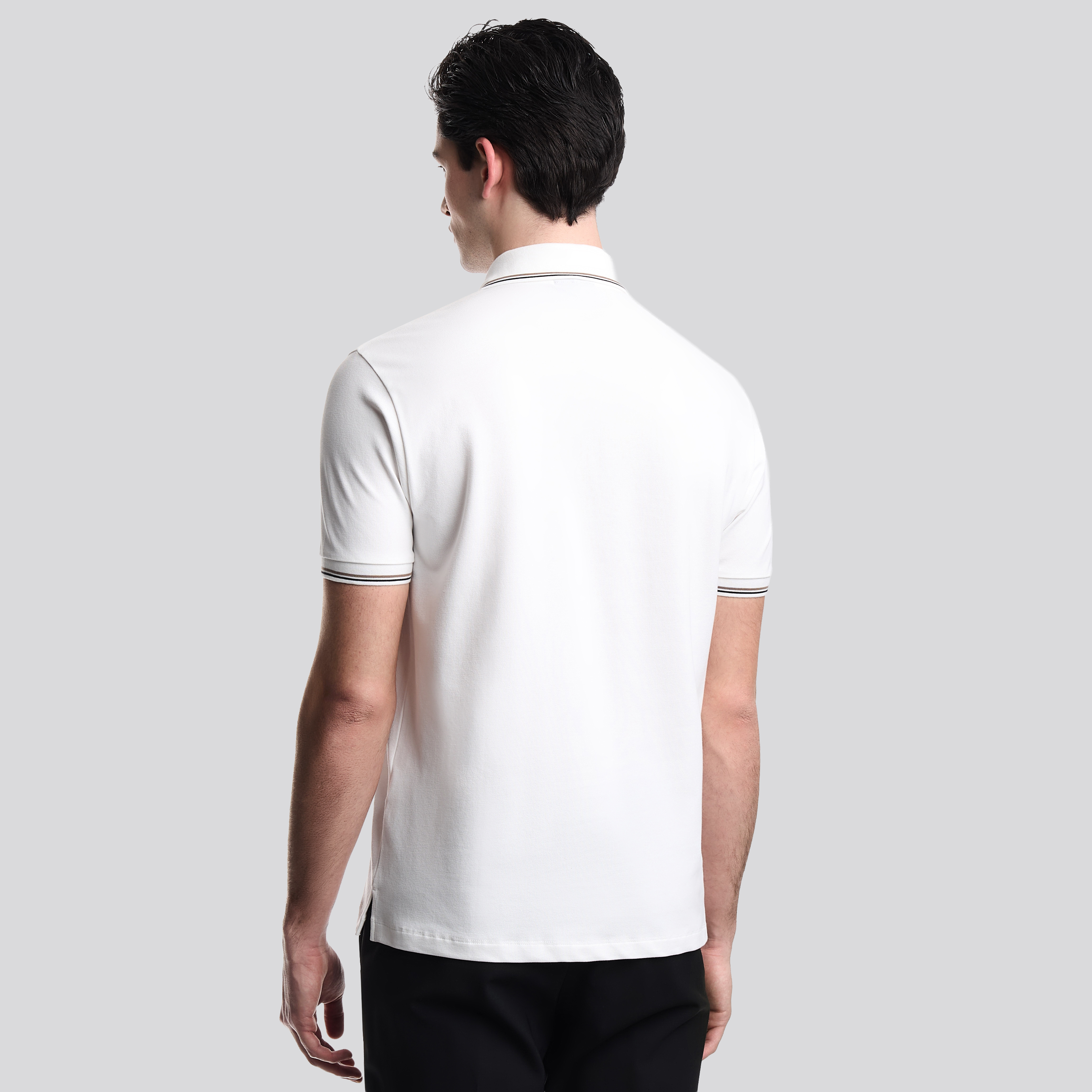 Camiseta Tipo Polo Blanco Armani Eagle