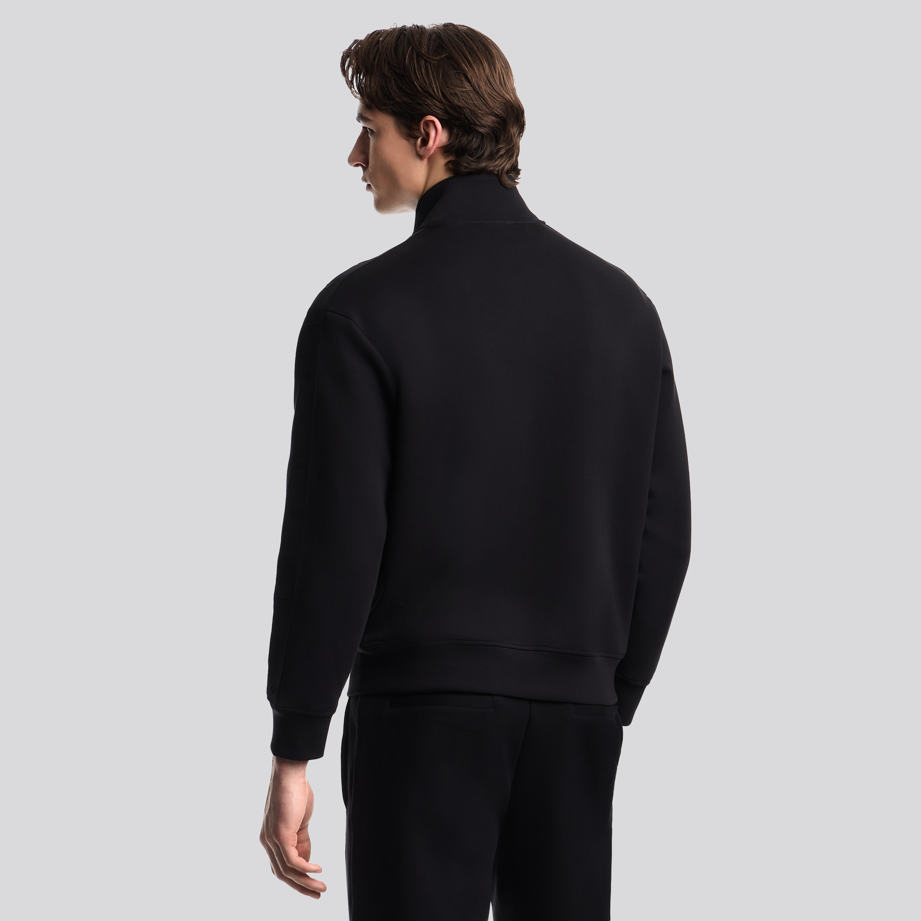 Chaqueta Negra Emporio Armani Zip