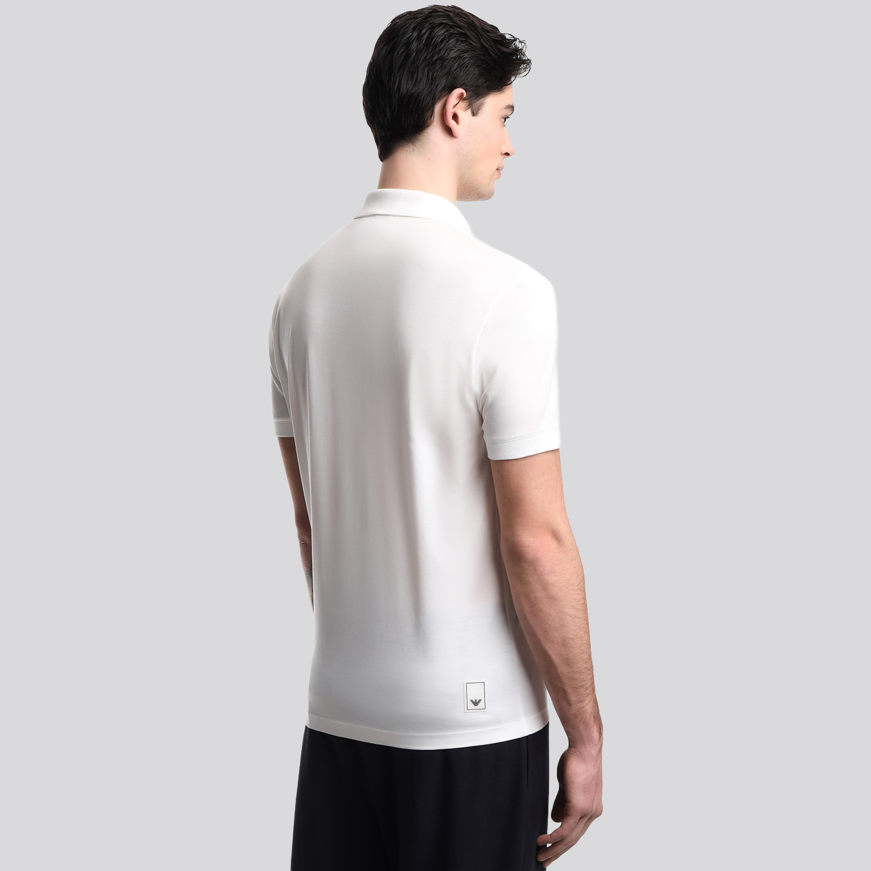 Camiseta Tipo Polo Blanco Emporio Armani Ea