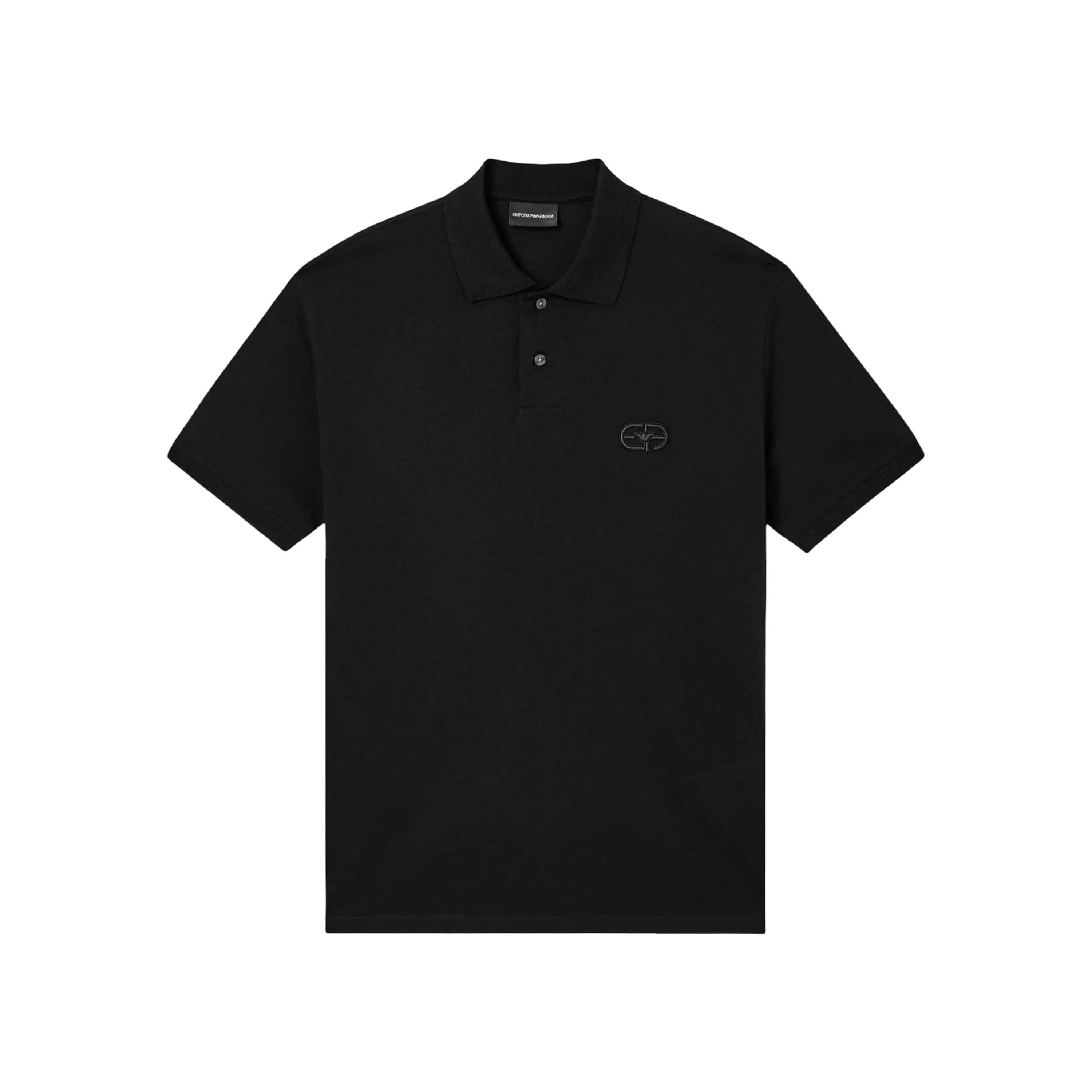 Camiseta Tipo Polo Negro Armani Ea