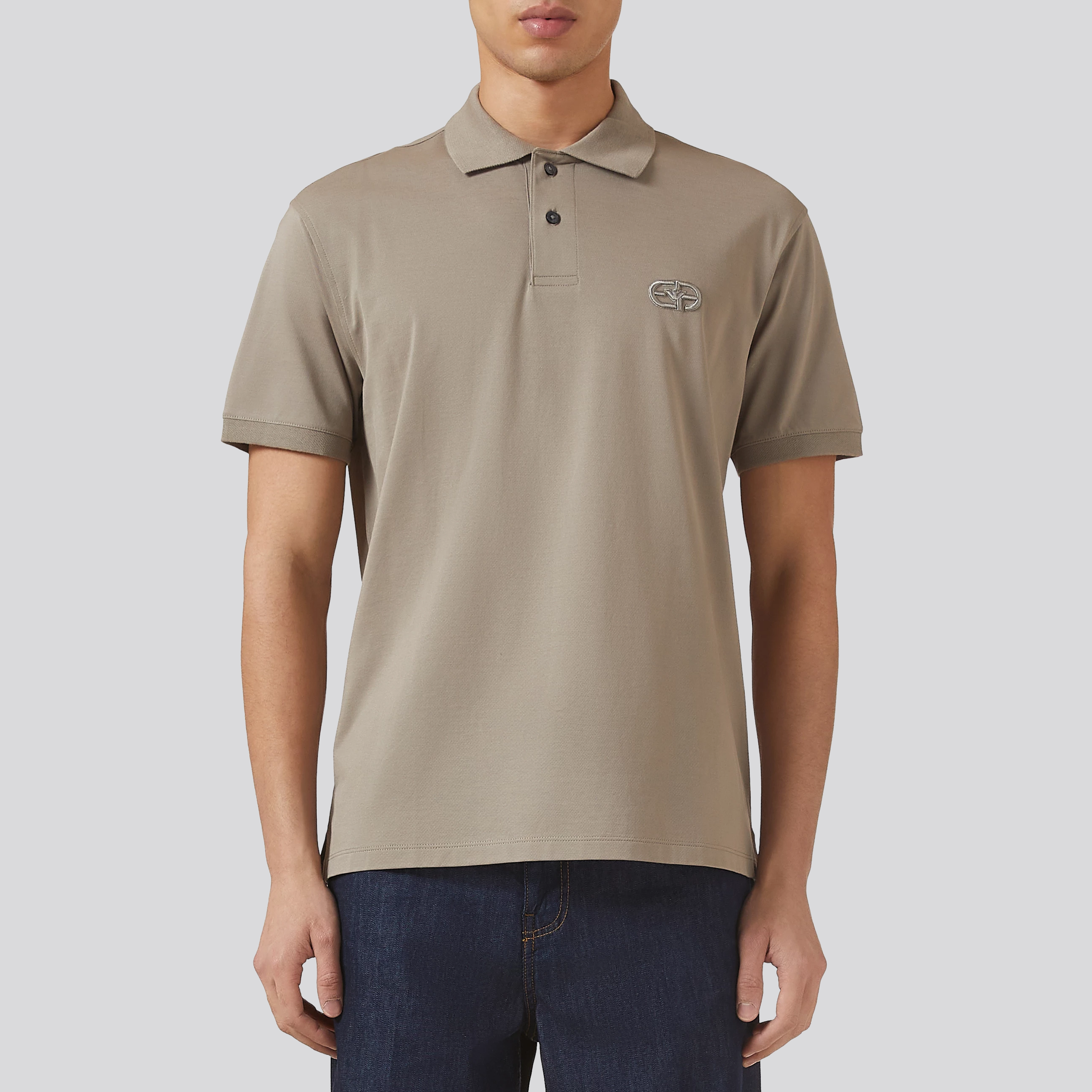 Camiseta Tipo Polo Camel Emporio Armani Ea