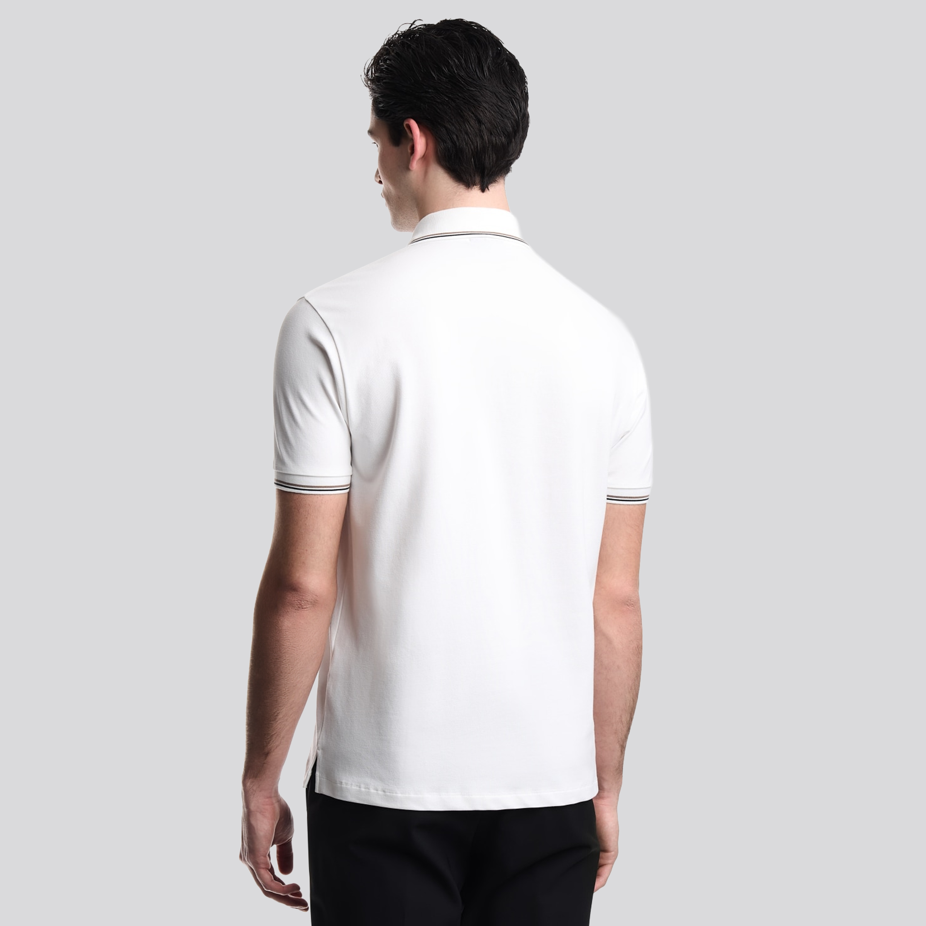 Camiseta Tipo Polo Blanco Emporio Armani Eagle