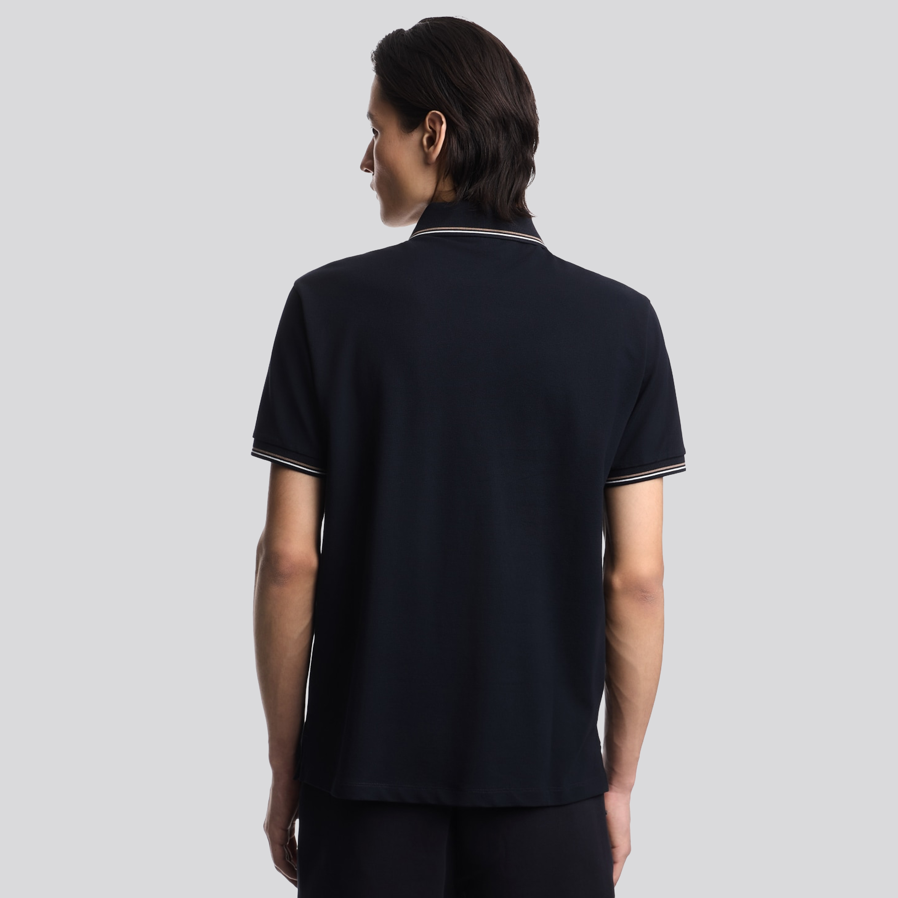 Camiseta Tipo Polo Azul Emporio Armani Eagle