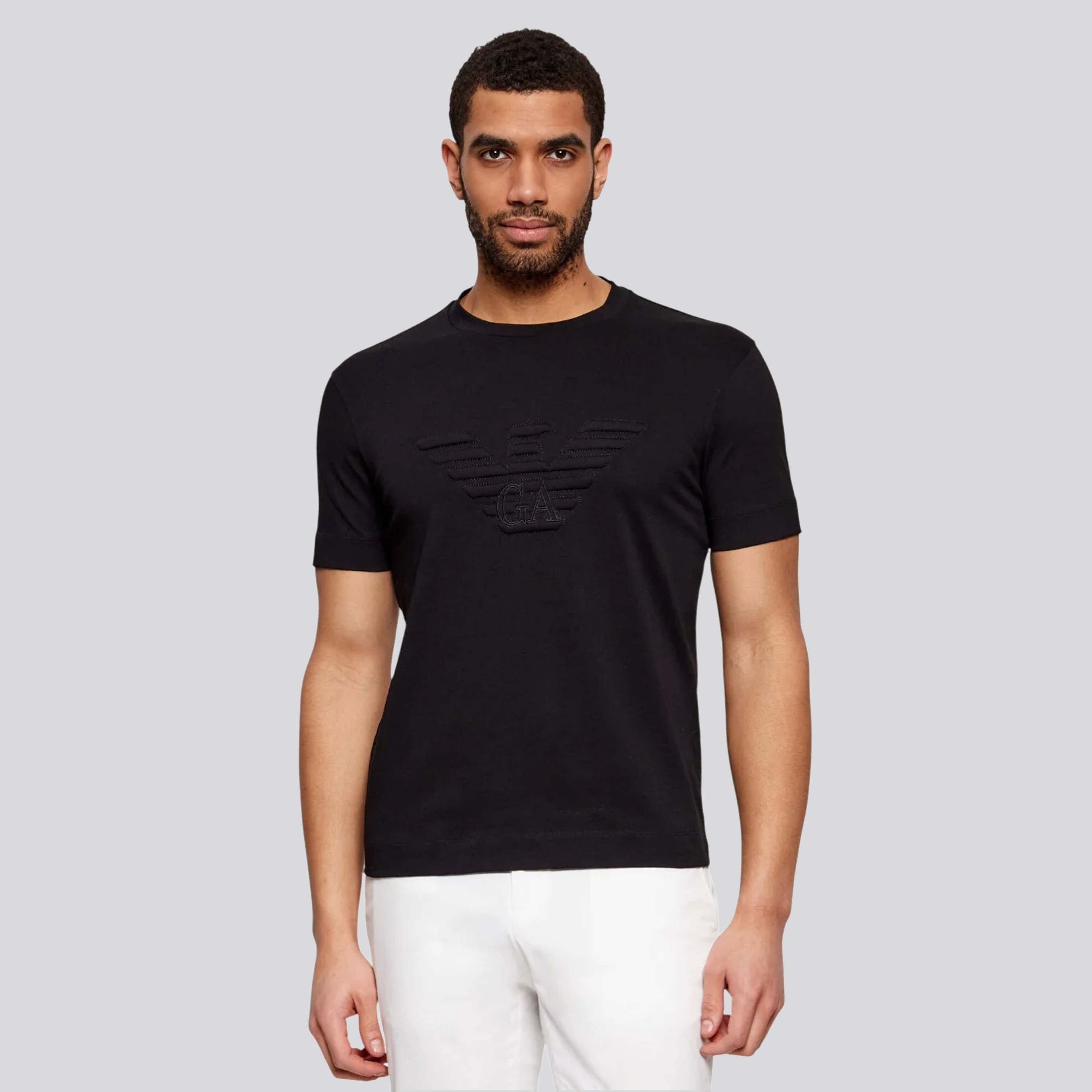 Camiseta Negra Emporio Armani Big Eagle