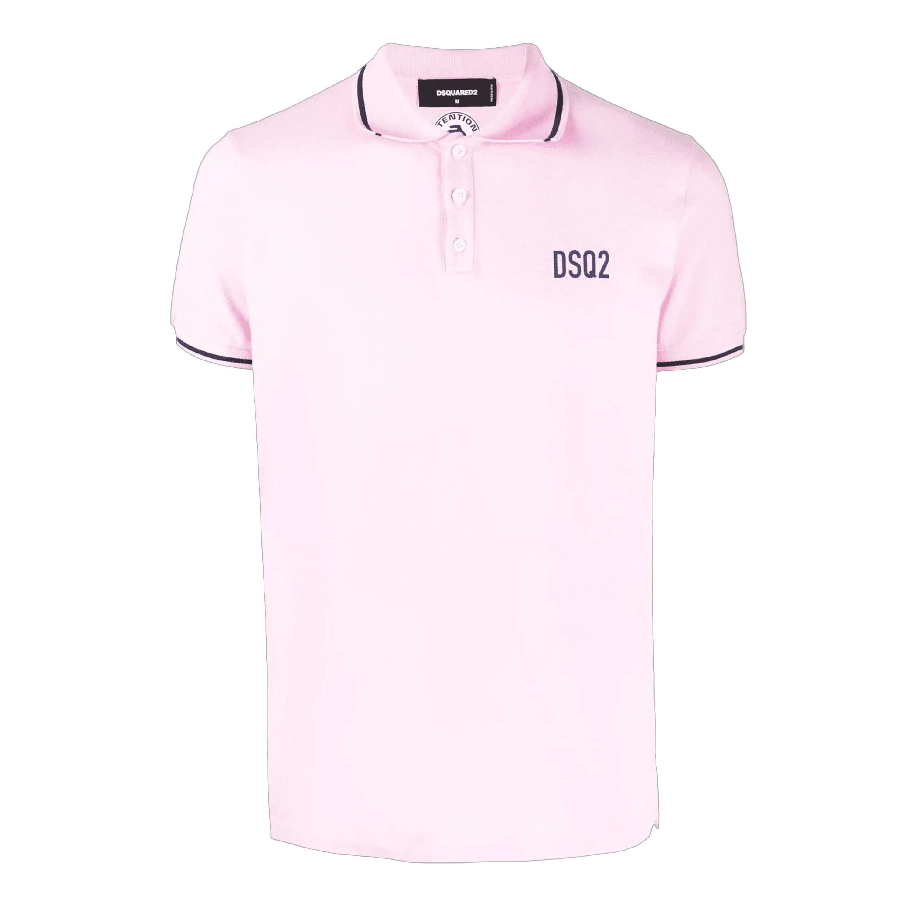 Camiseta Tipo Polo Rosado Dsquared2