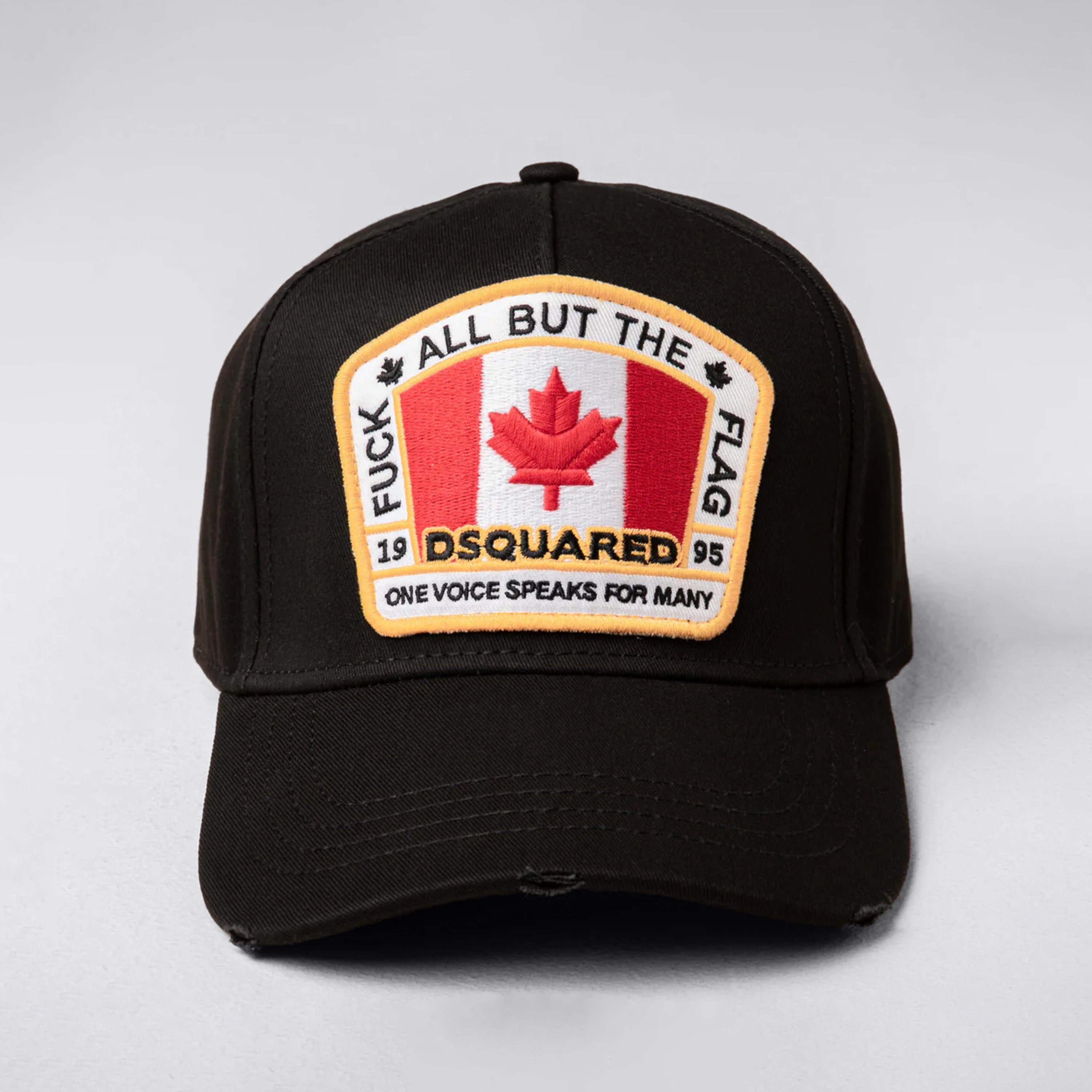 Gorra Negra Dsquared Bandera Canadiense