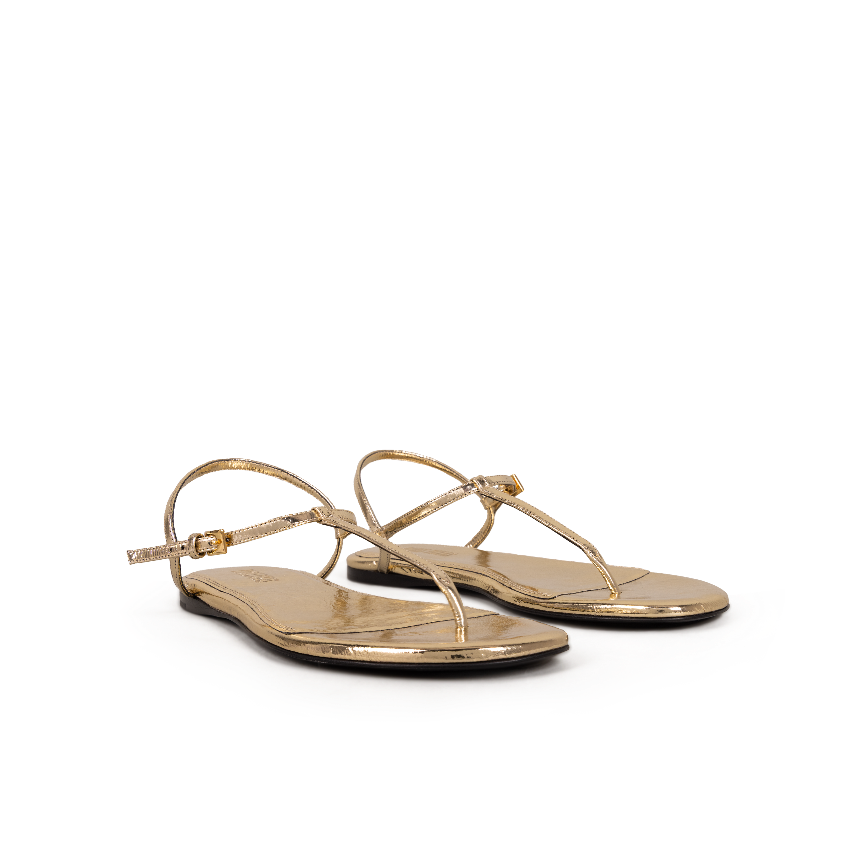 Sandalias Doradas Paris Texas Montecarlo Flat