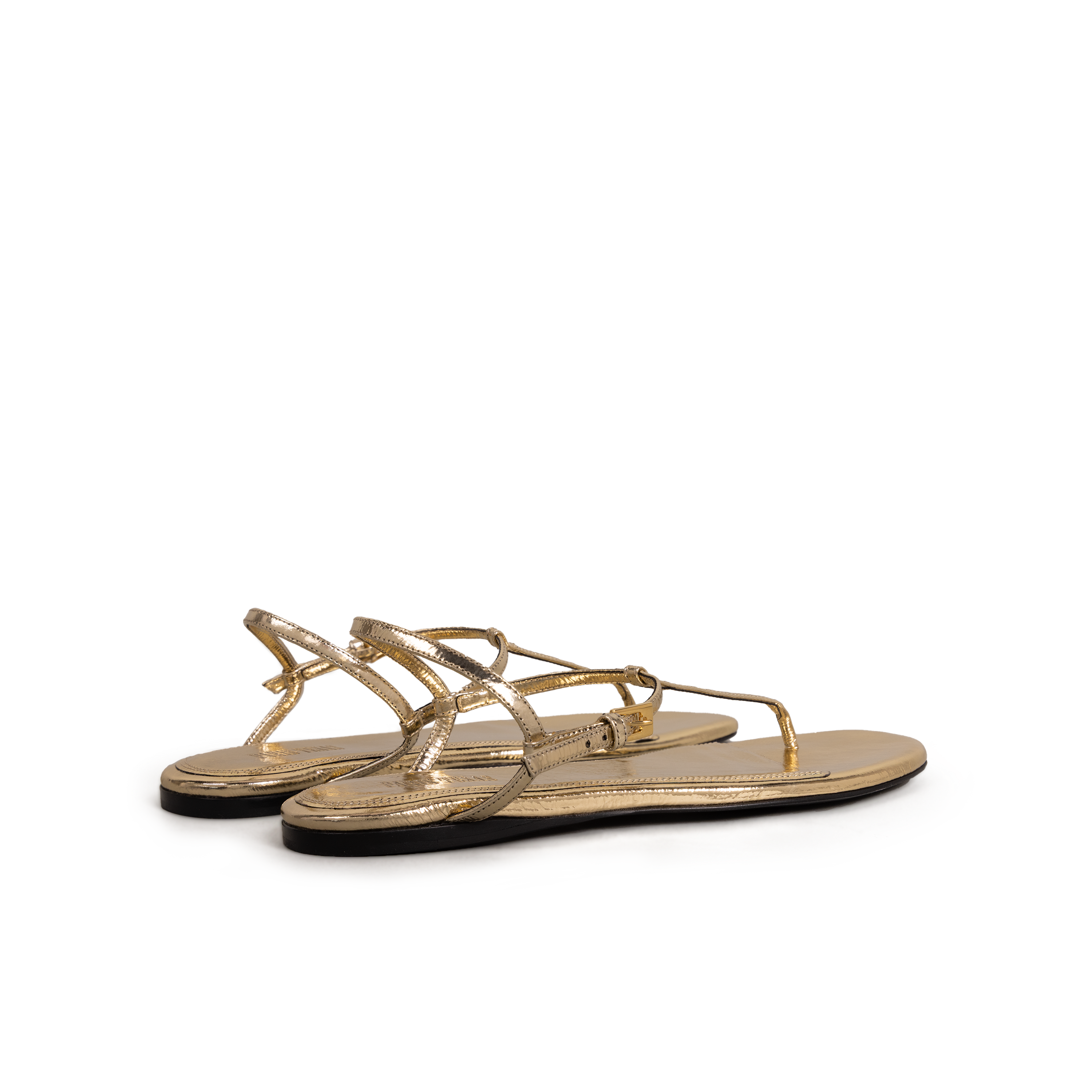 Sandalias Doradas Paris Texas Montecarlo Flat