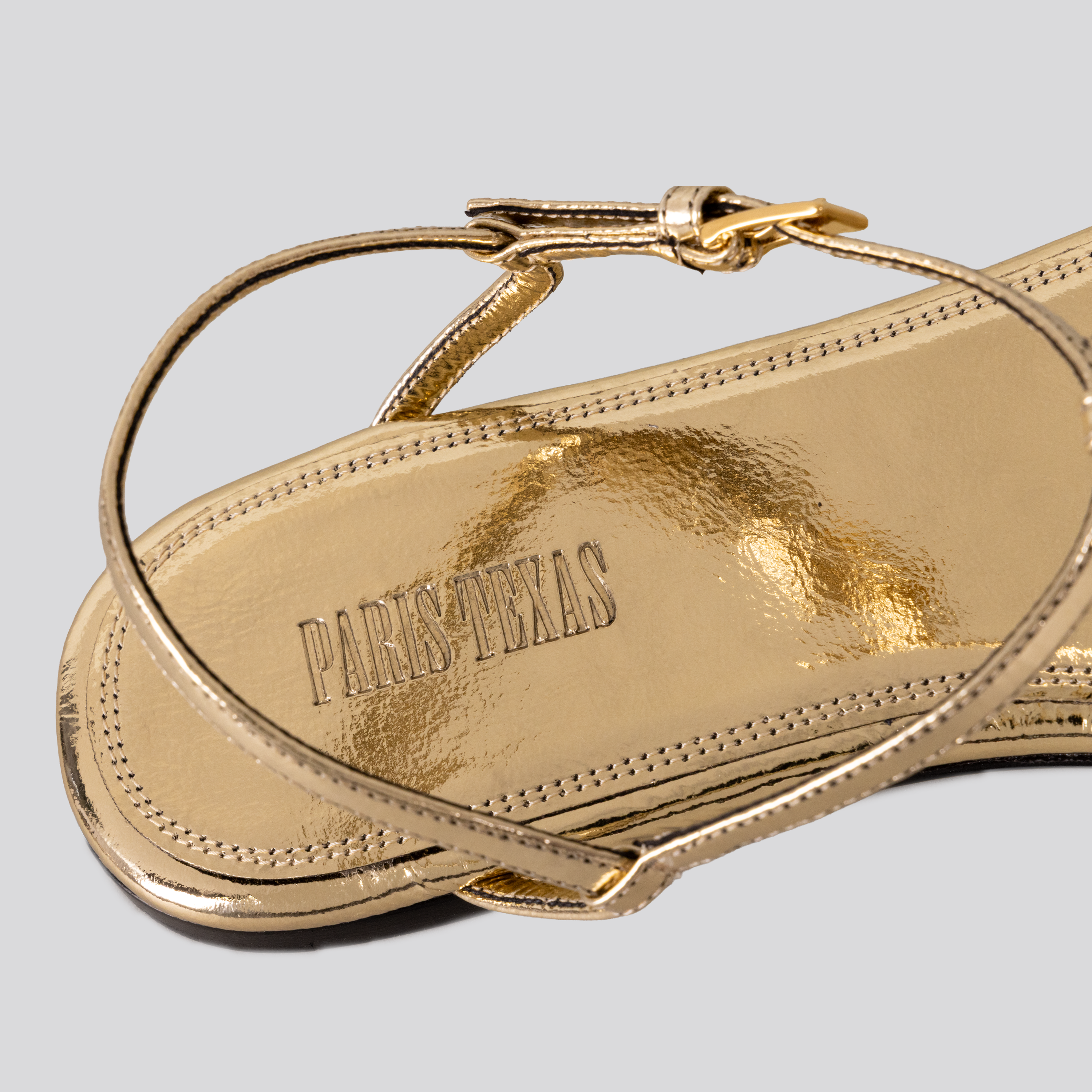 Sandalias Doradas Paris Texas Montecarlo Flat