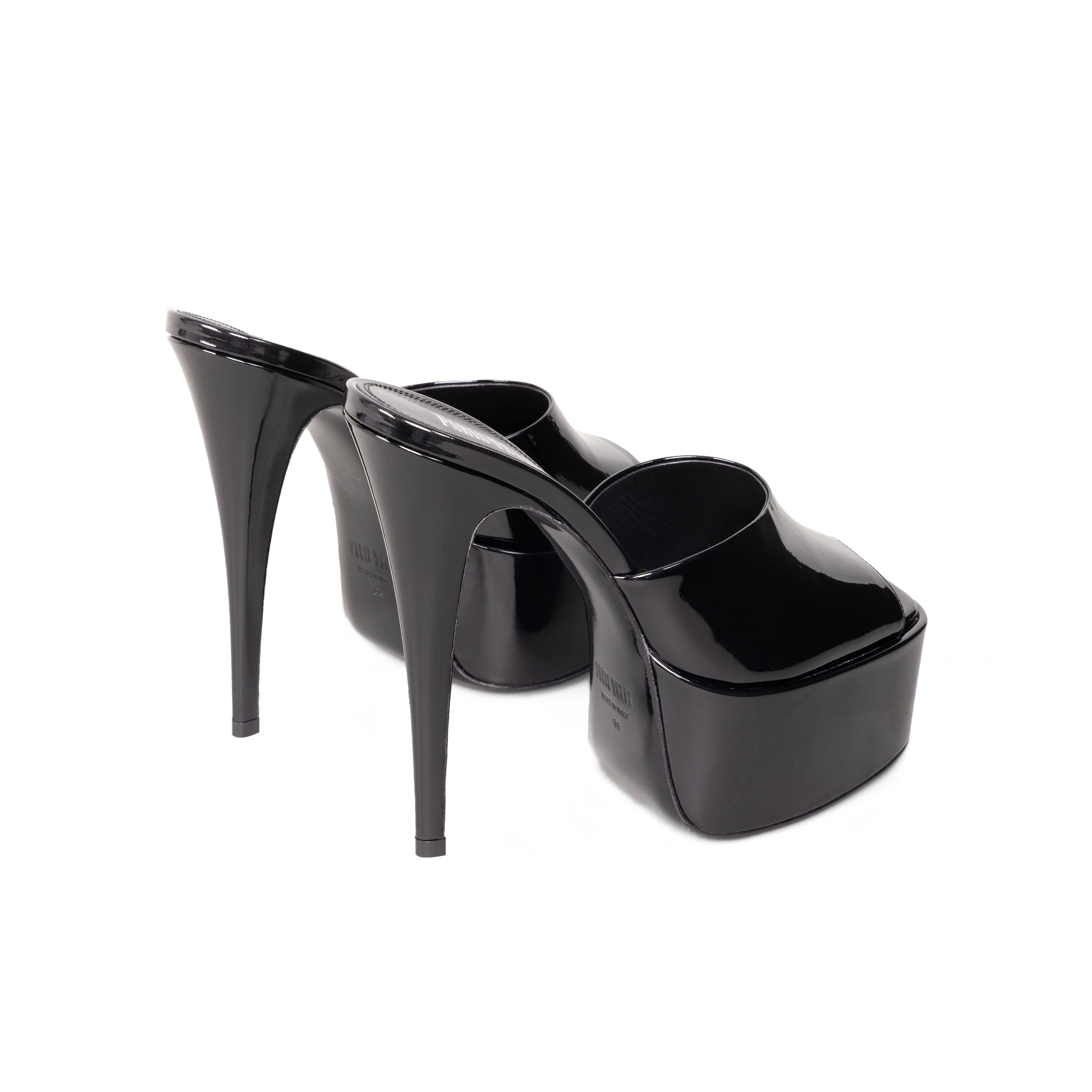 Sandalias Negras Paris Texas Marina Mule