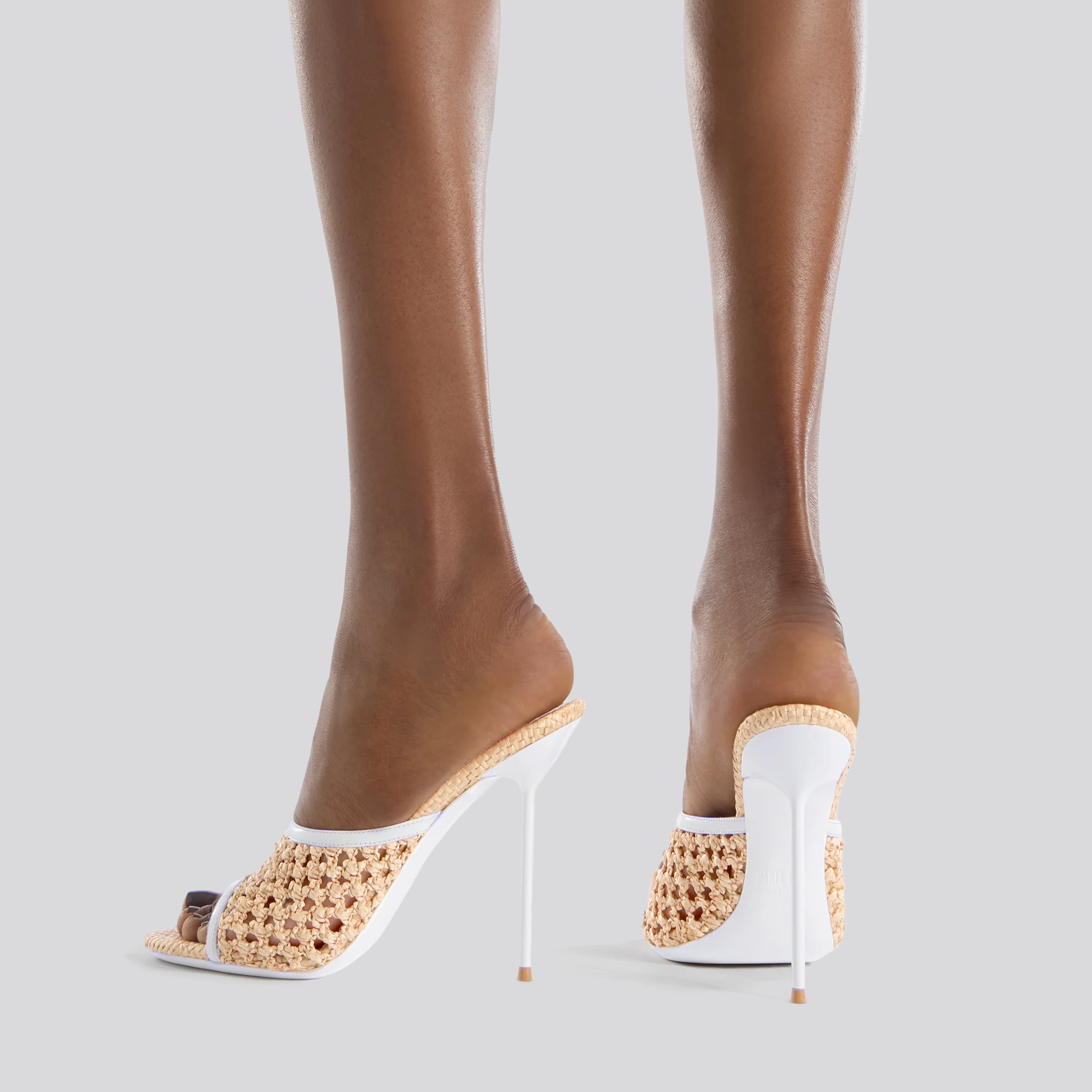 Sandalias Beige Paris Texas Raffia