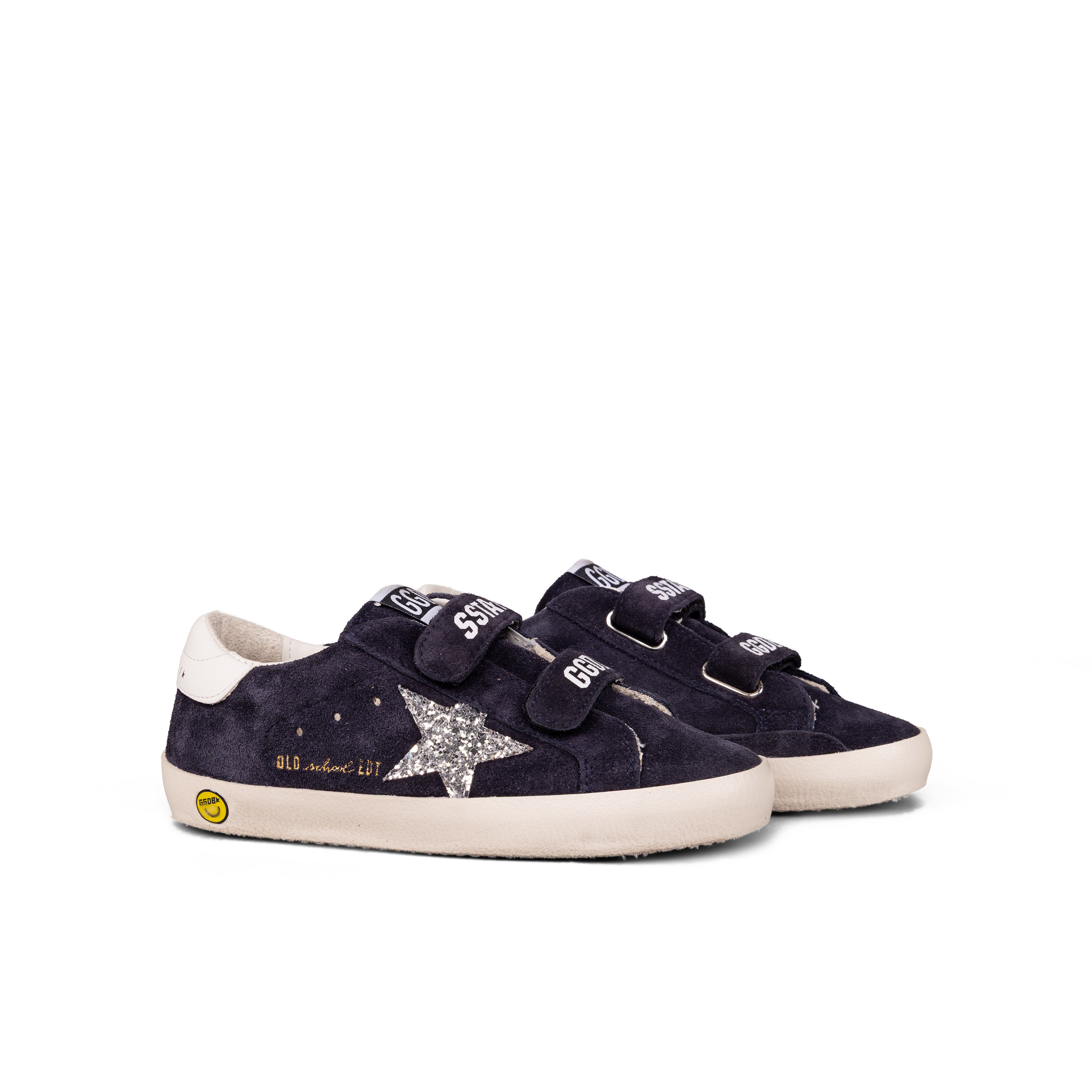 Sneakers Azules Golden Goose Velcro Super-Star Glitter Star