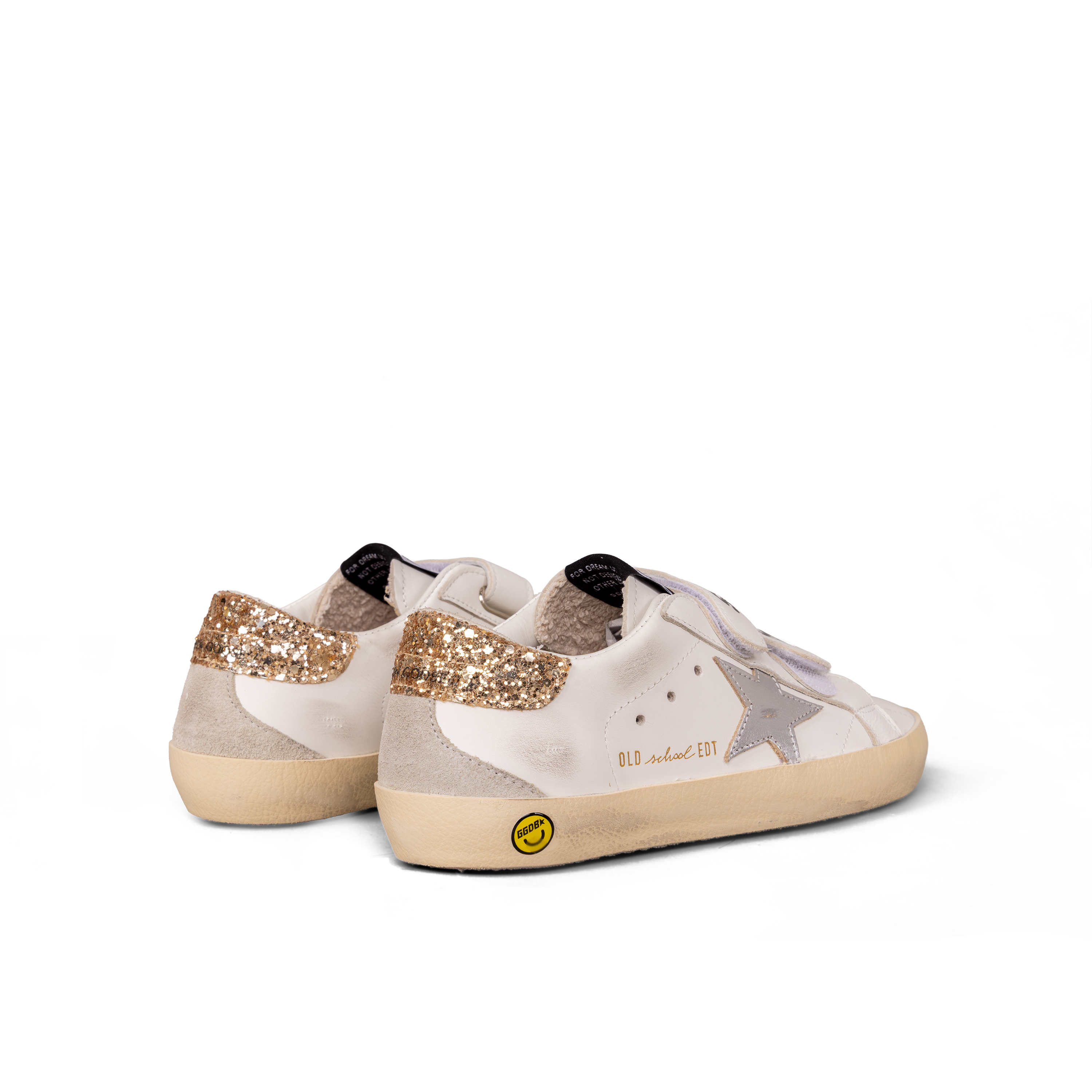 Sneakers Blancos Golden Goose Velcro Super-Star Glitter Heel