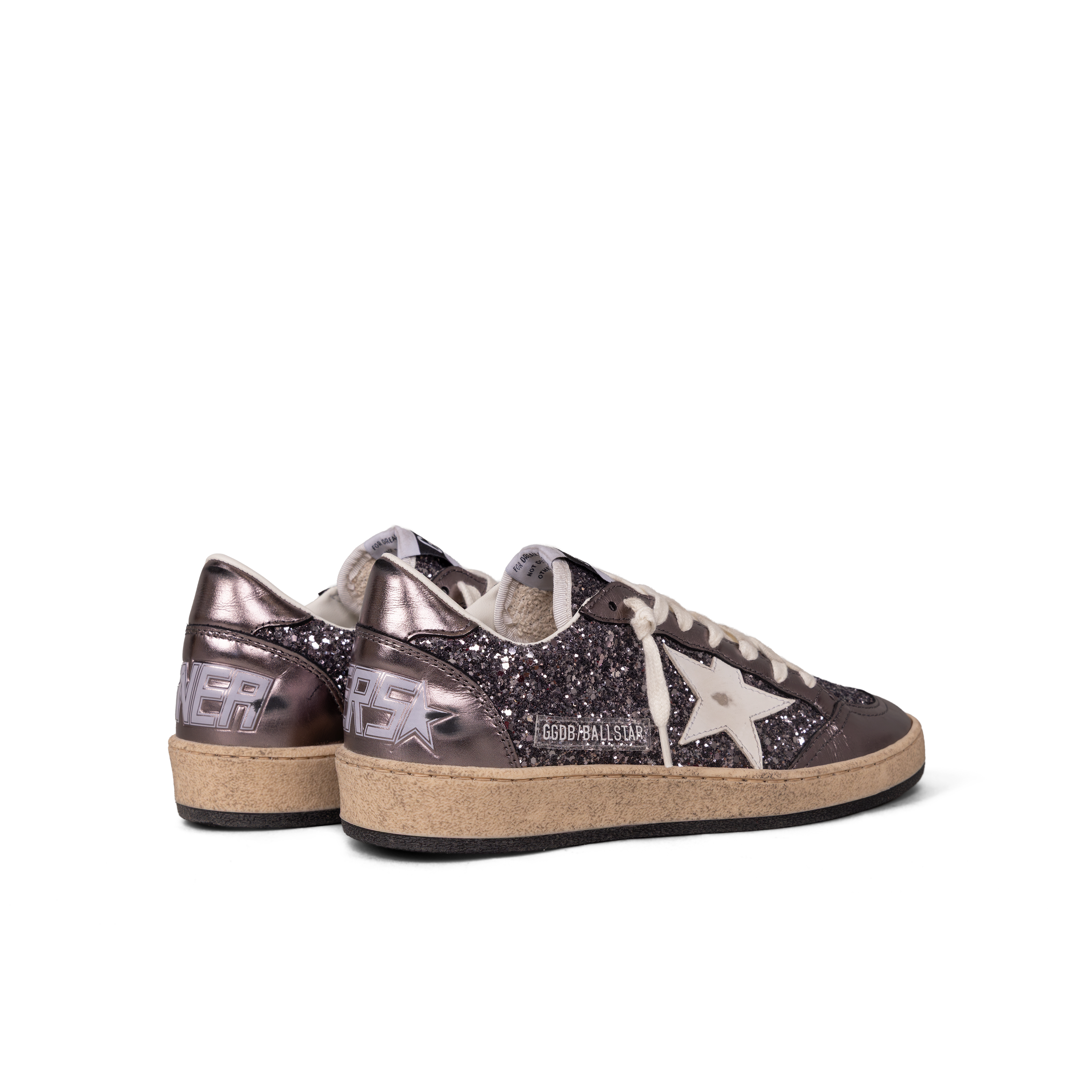 Sneakers Gris Golden Goose Ballstar Glitter
