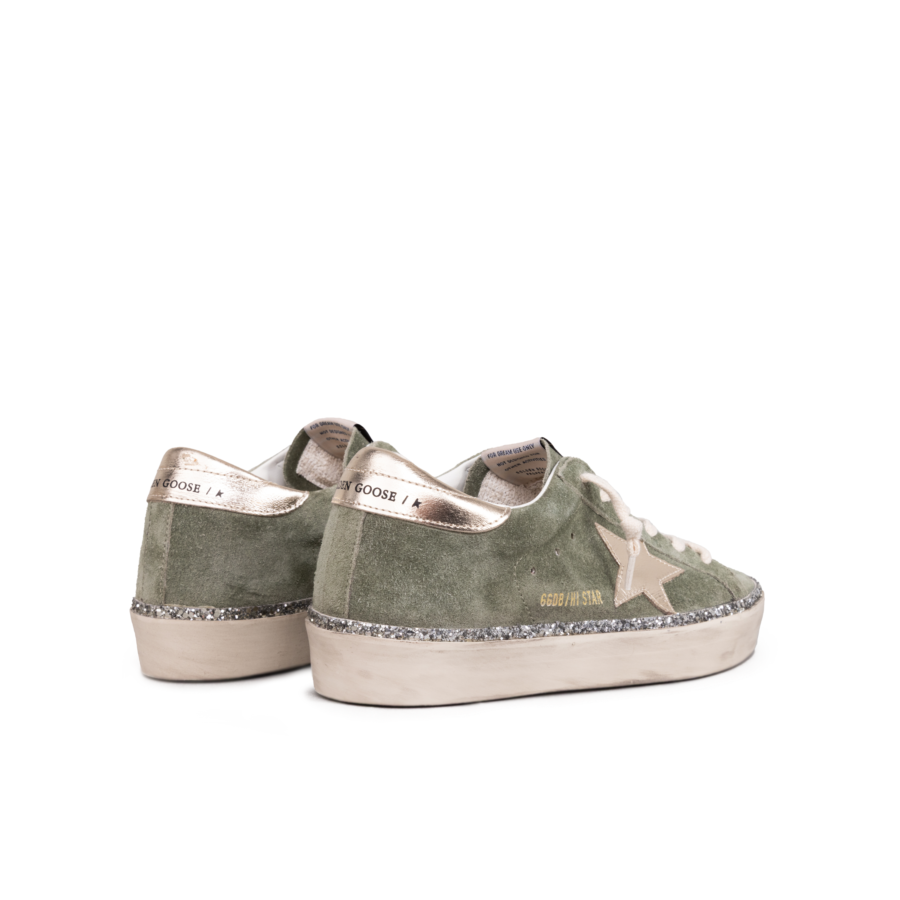 Sneakers Verdes Golden Goose Hi Star Glitter