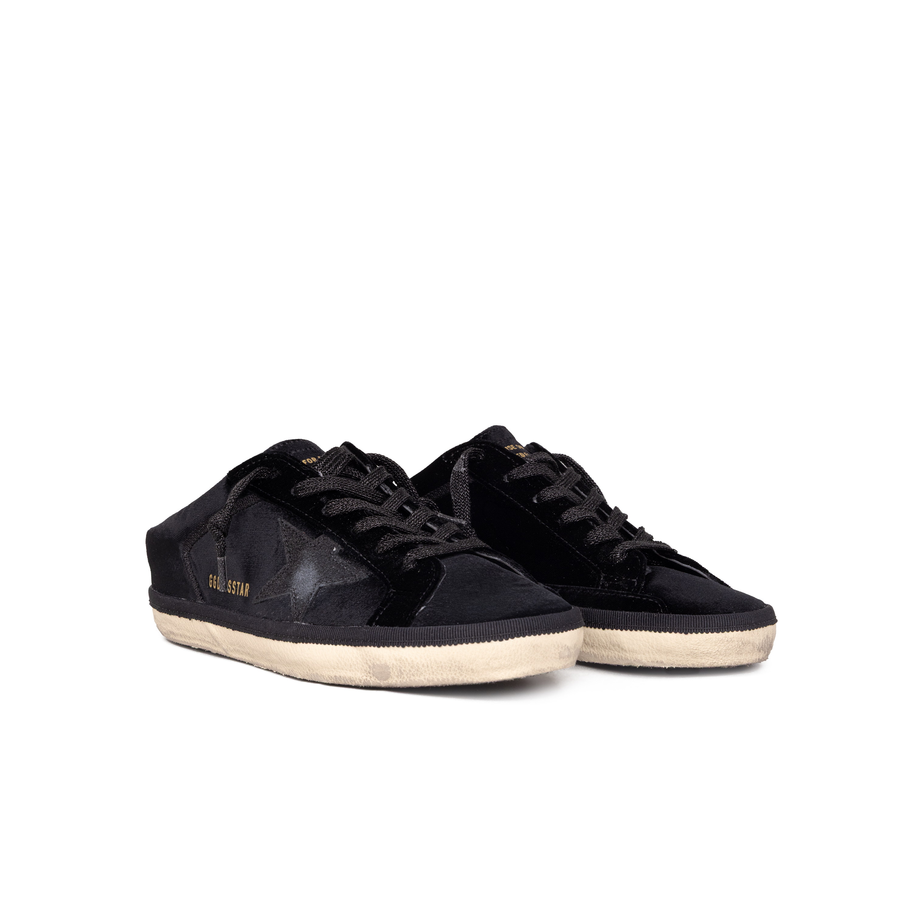 Sneakers Negros Golden Goose Super-Star Sabot Velvet