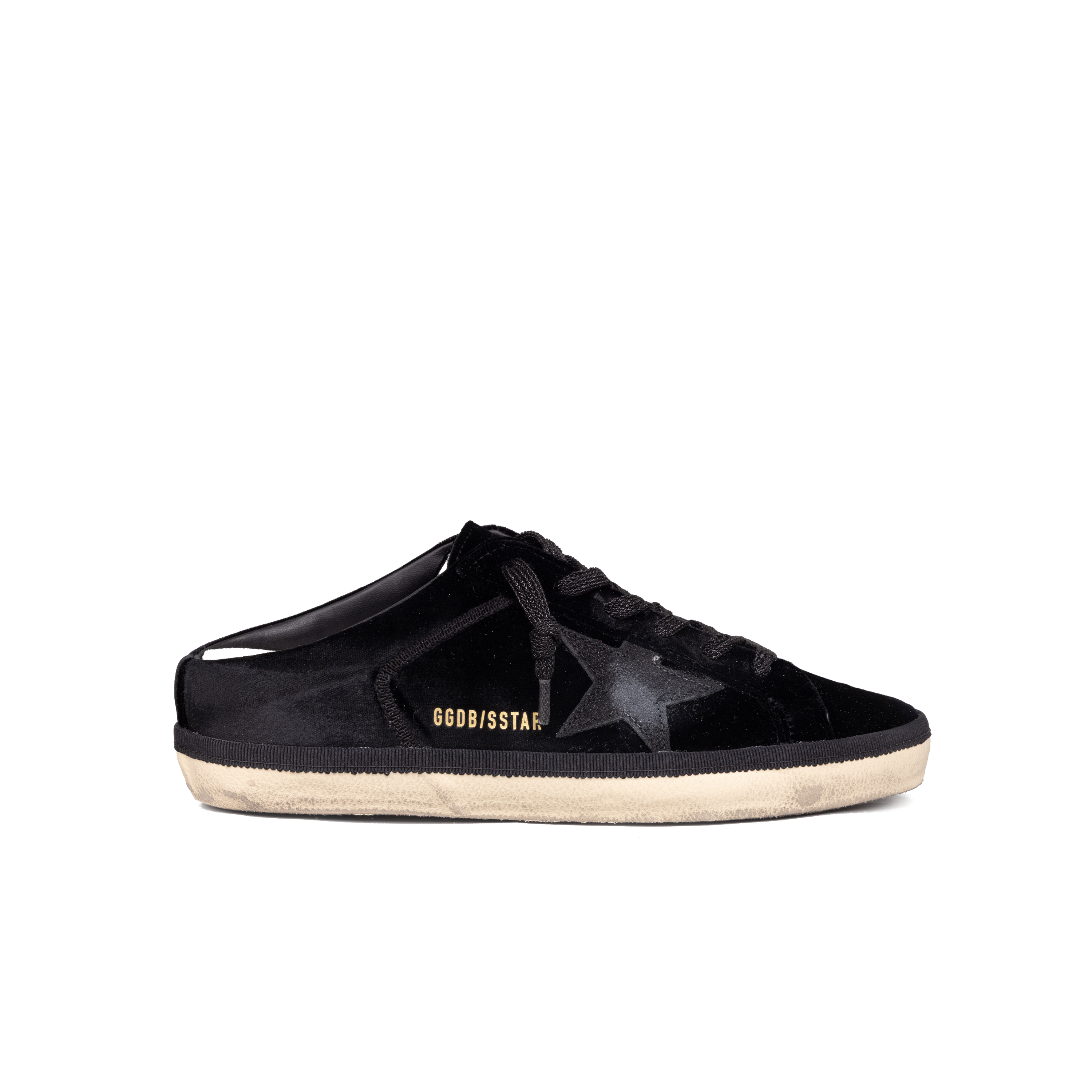 Sneakers Negros Golden Goose Super-Star Sabot Velvet