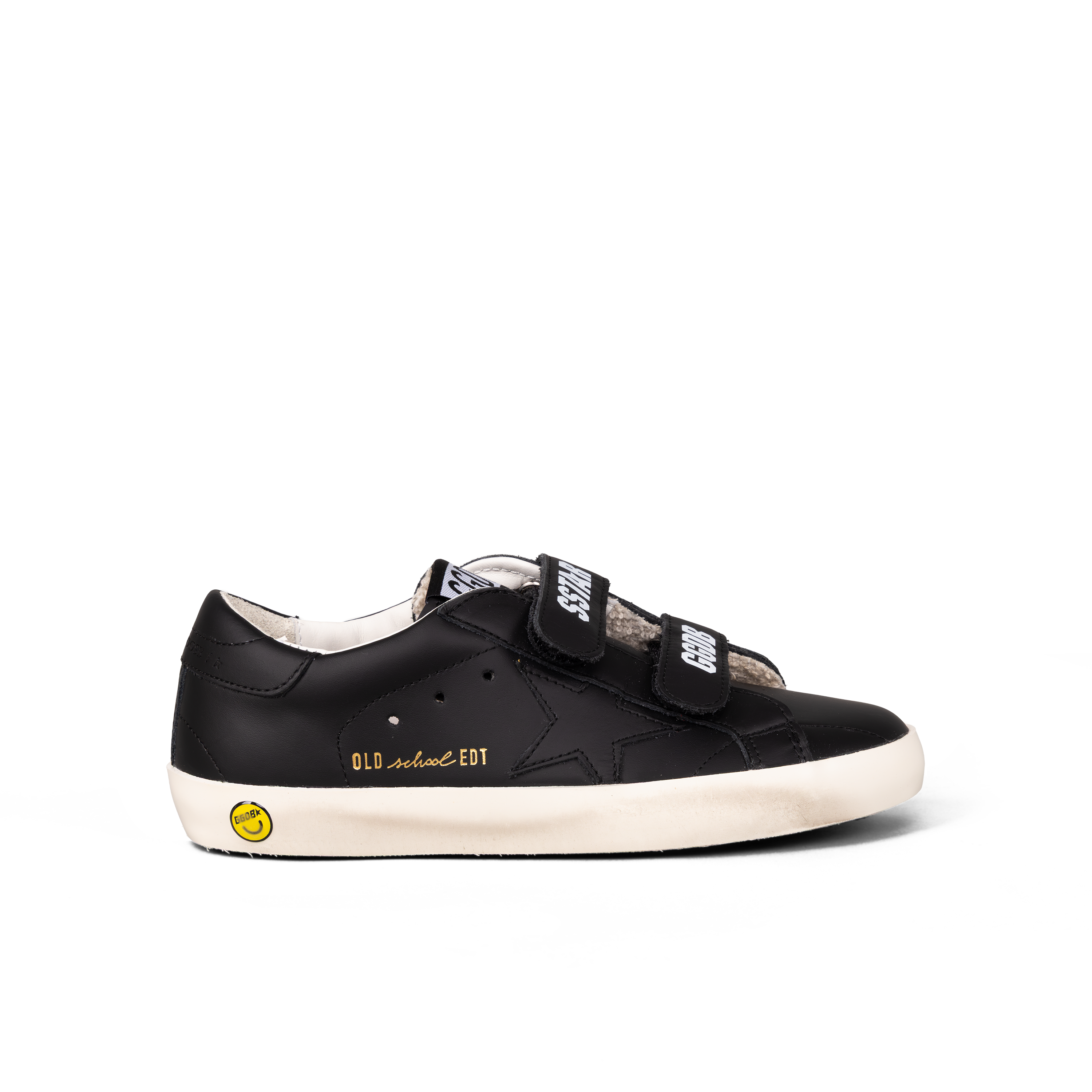 Sneakers Negros Golden Goose Velcro Super-Star Leather