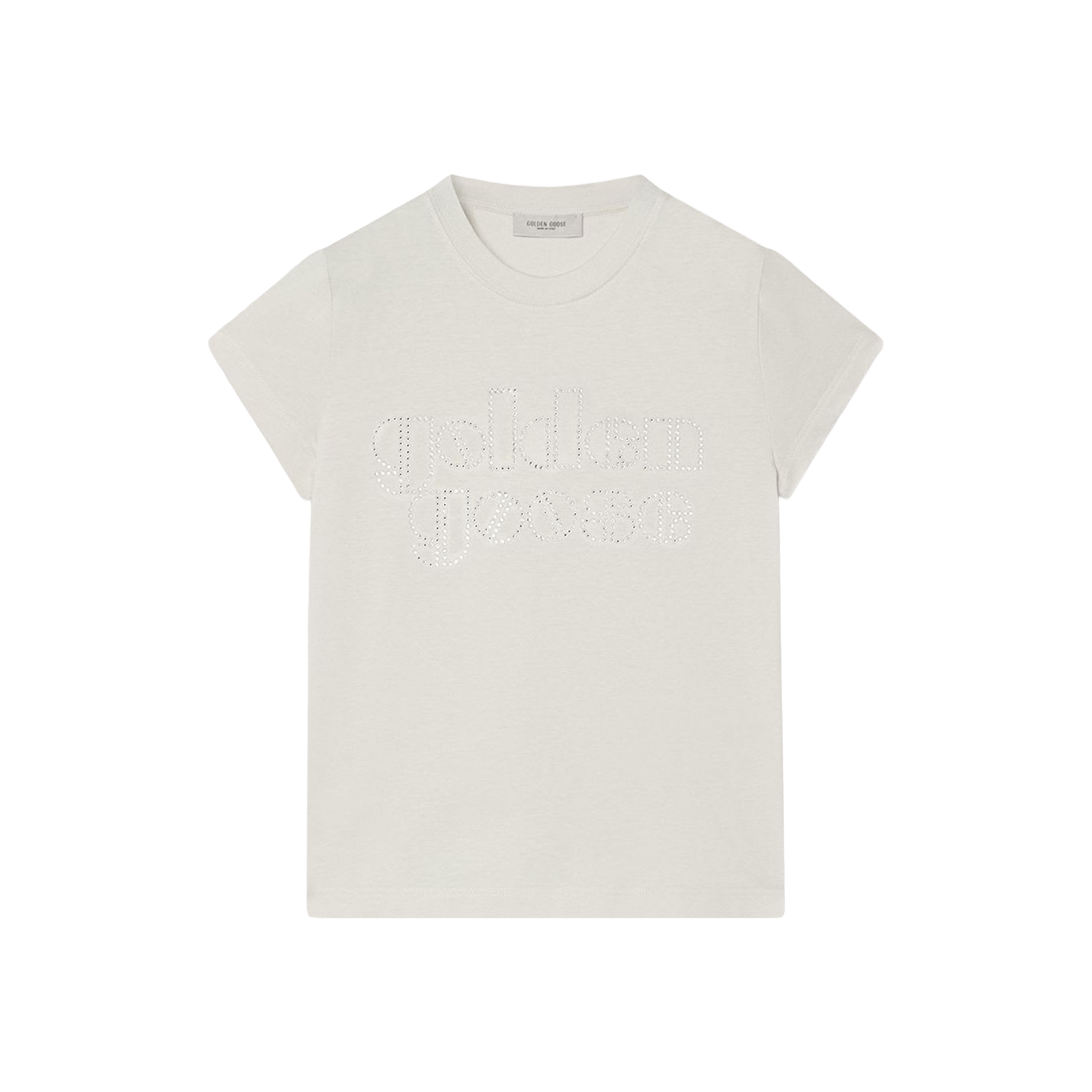 Camiseta Blanca Golden Goose Hot Fix Logo
