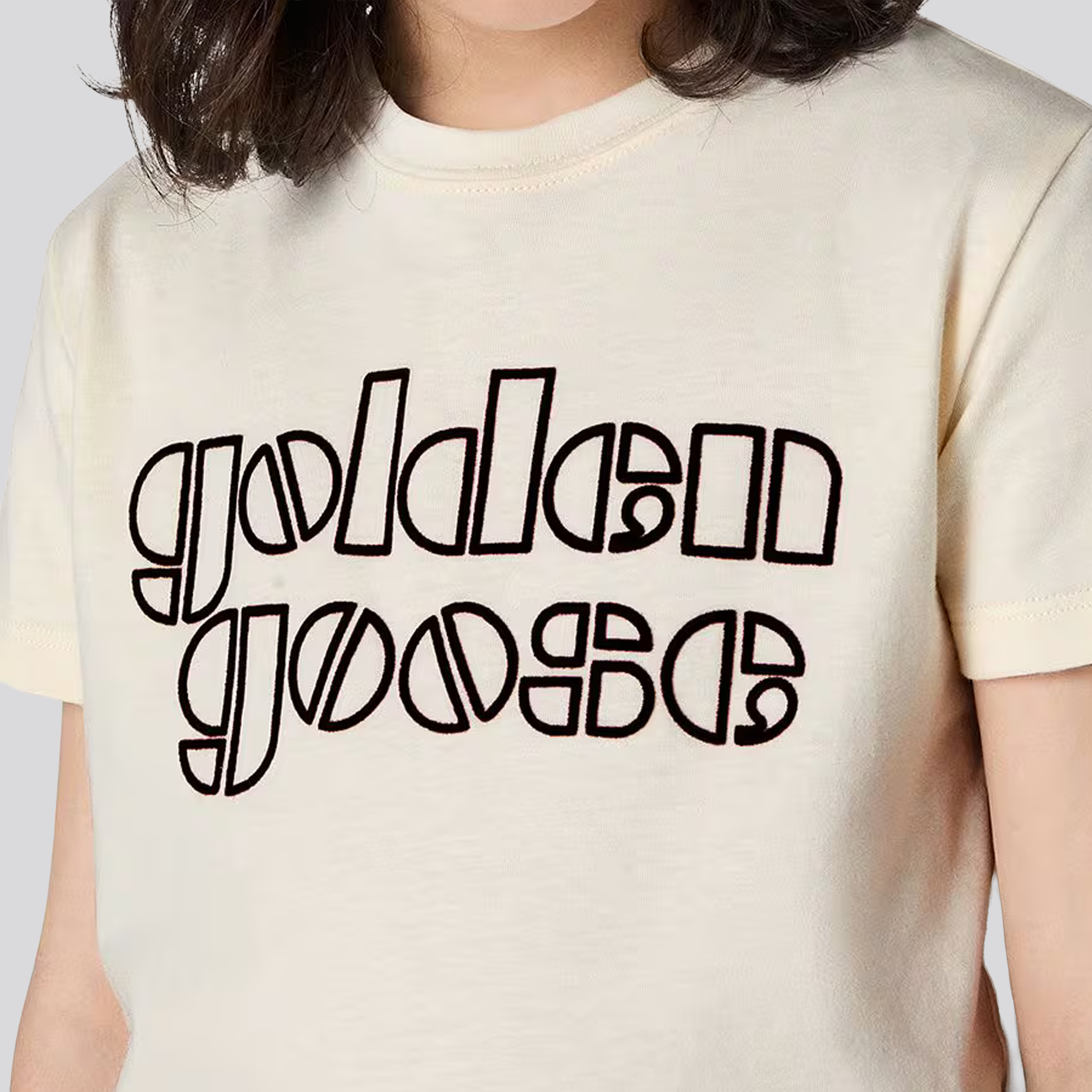 Camiseta Blanca Golden Goose Logo