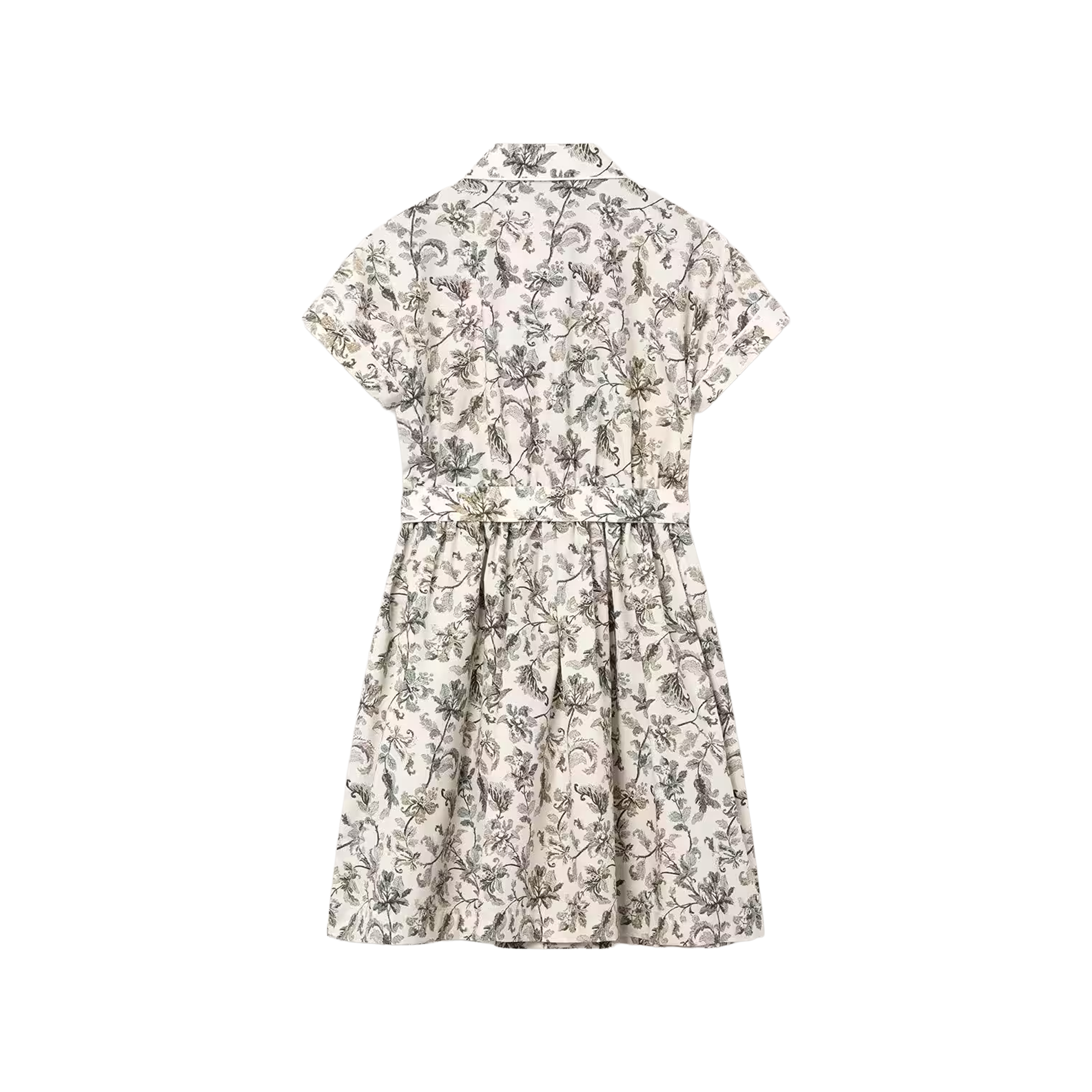 Vestido Blanco Golden Goose Flower Print