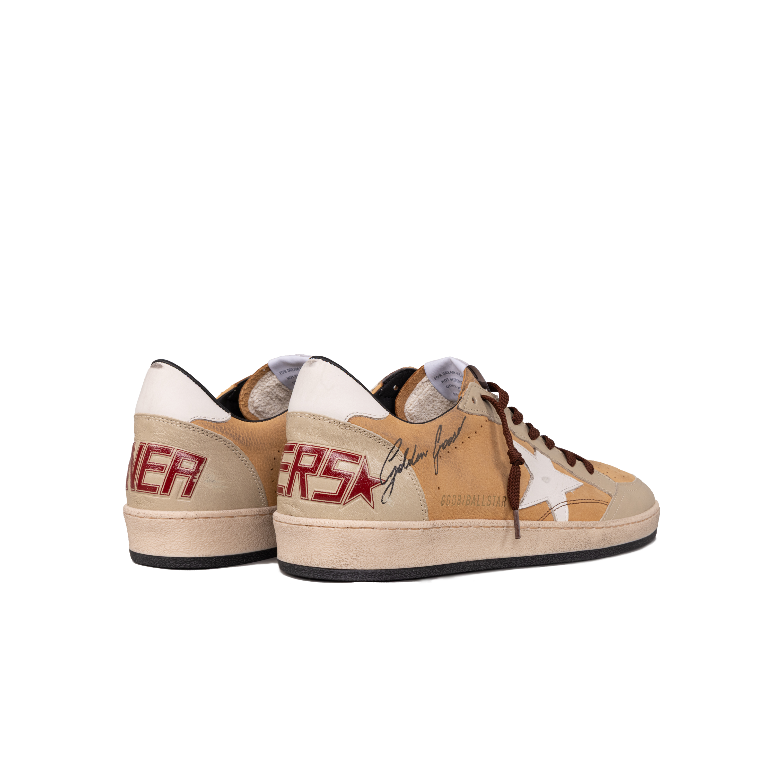 Sneakers Beige Golden Goose Ballstar Nabuk
