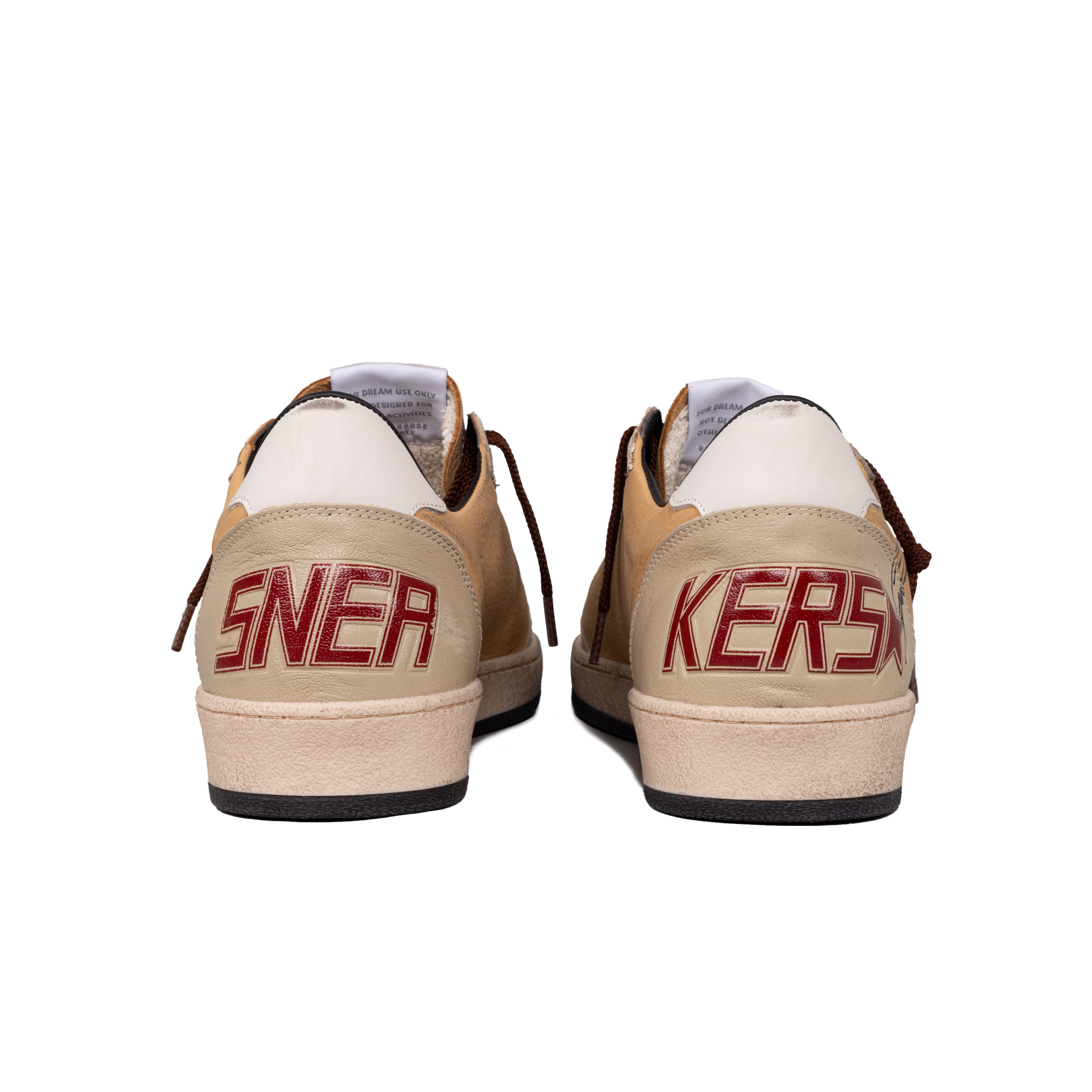 Sneakers Beige Golden Goose Ballstar Nabuk