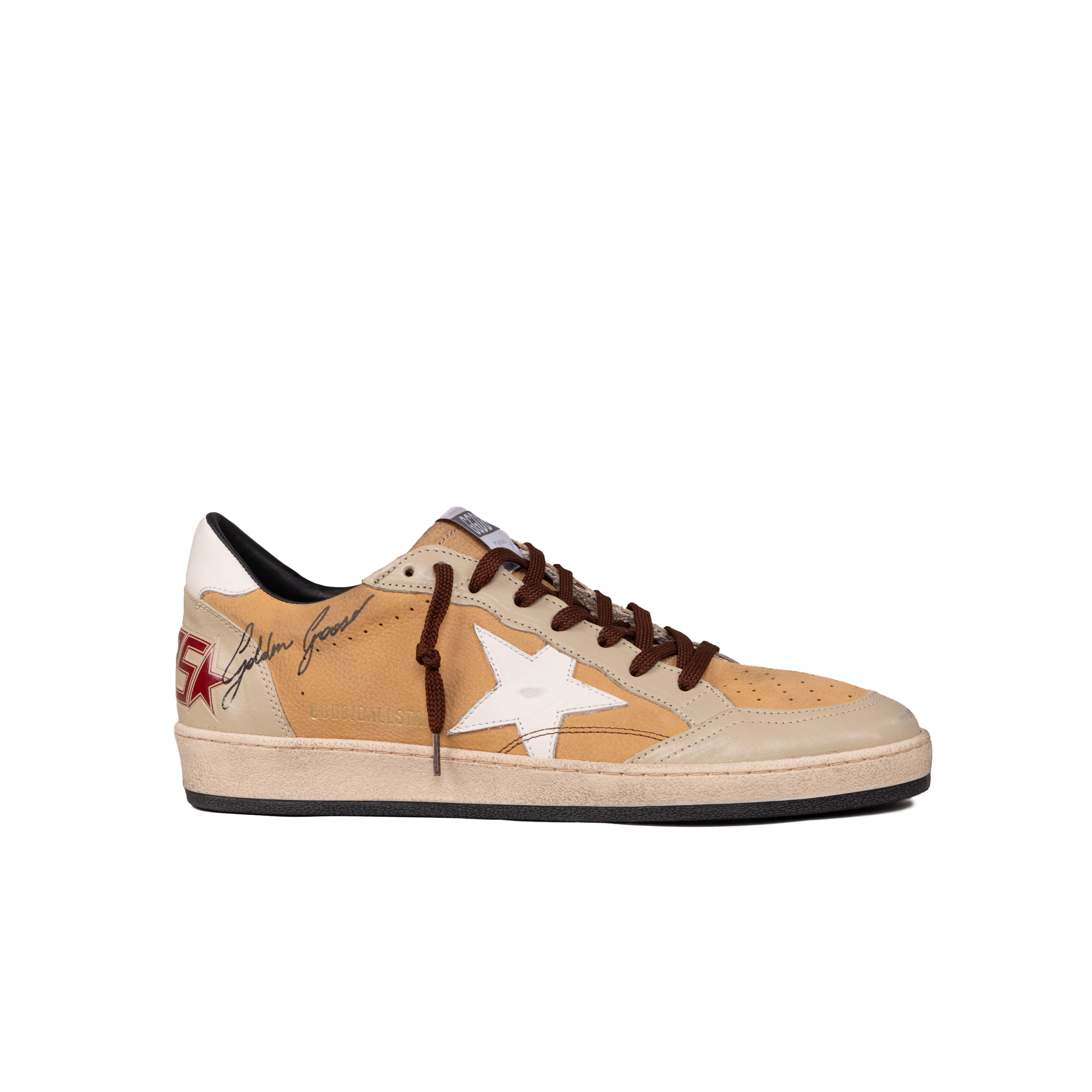Sneakers Beige Golden Goose Ballstar Nabuk