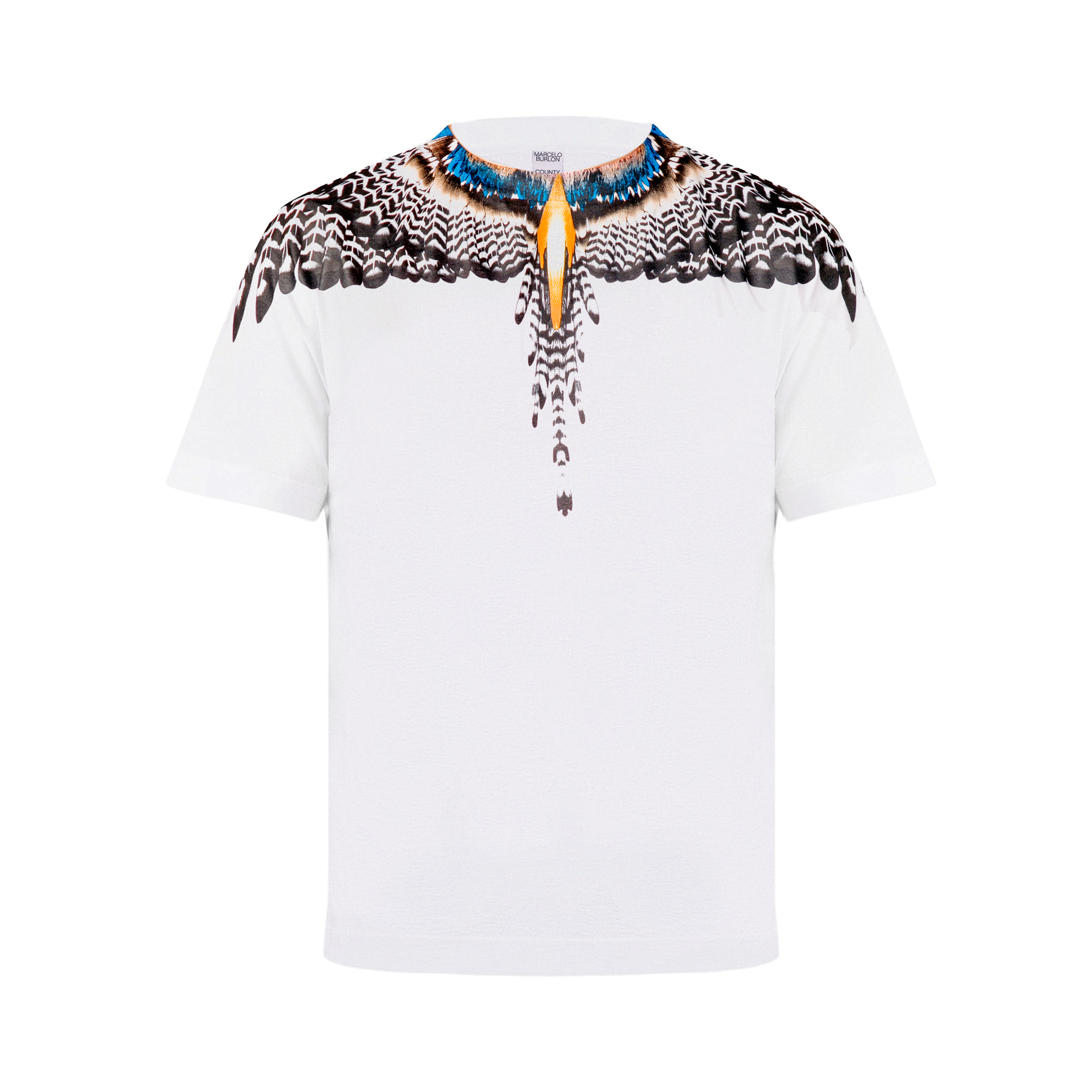 Camiseta Blanca Azul Marcelo Burlon Motivo Alas