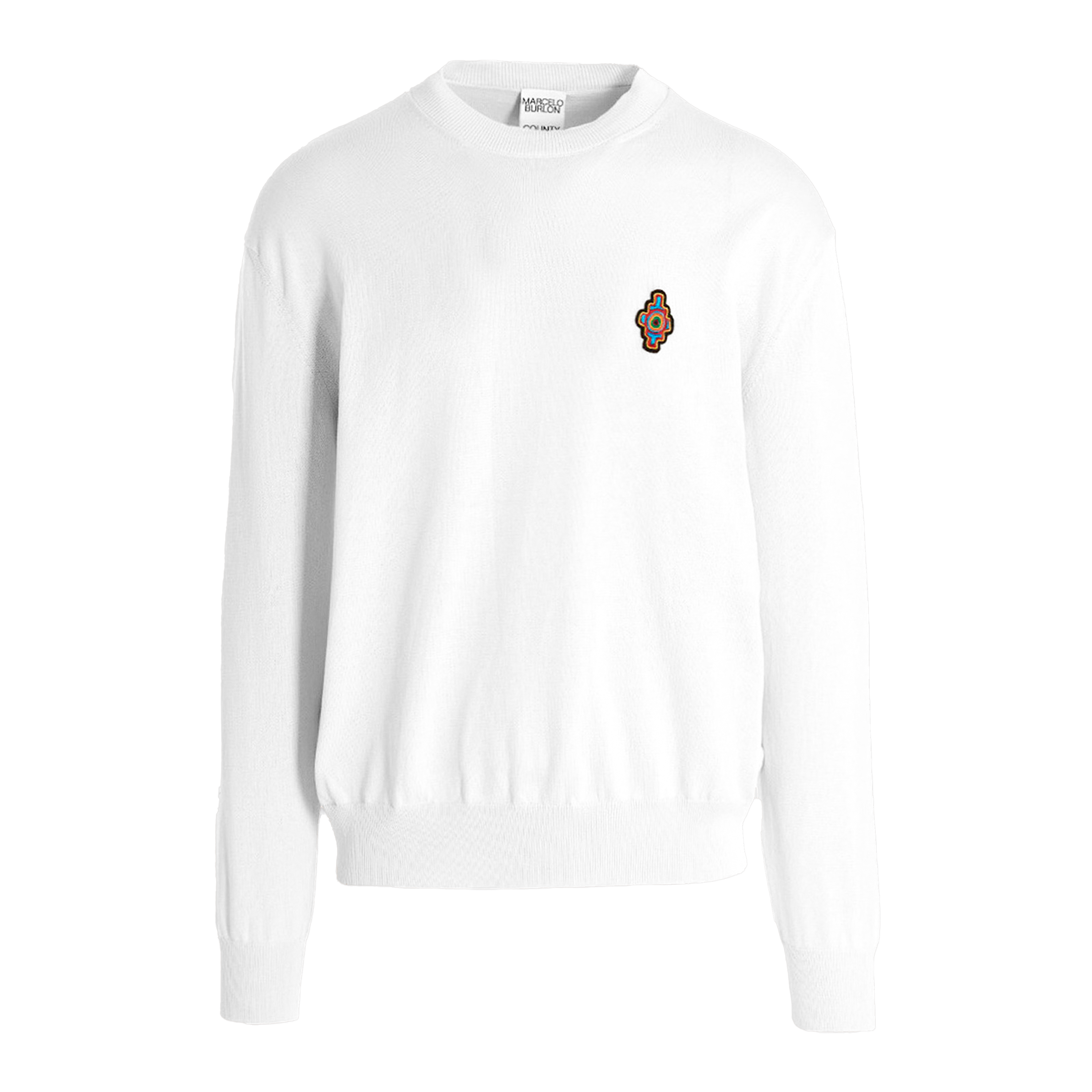 Suéter Blanco Marcelo Burlon Sunset Cross