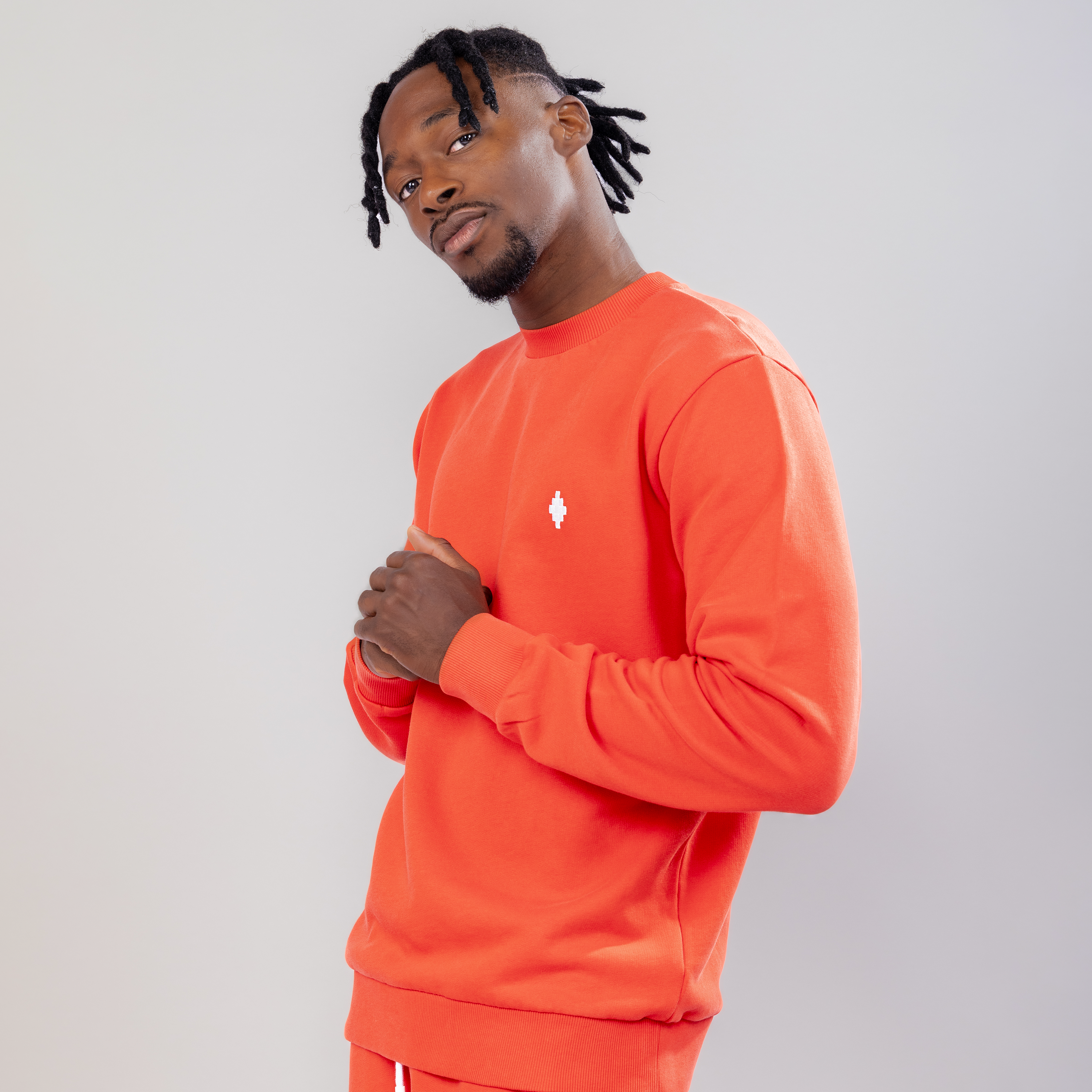 Suéter Naranja Marcelo Burlon Burlon Cross