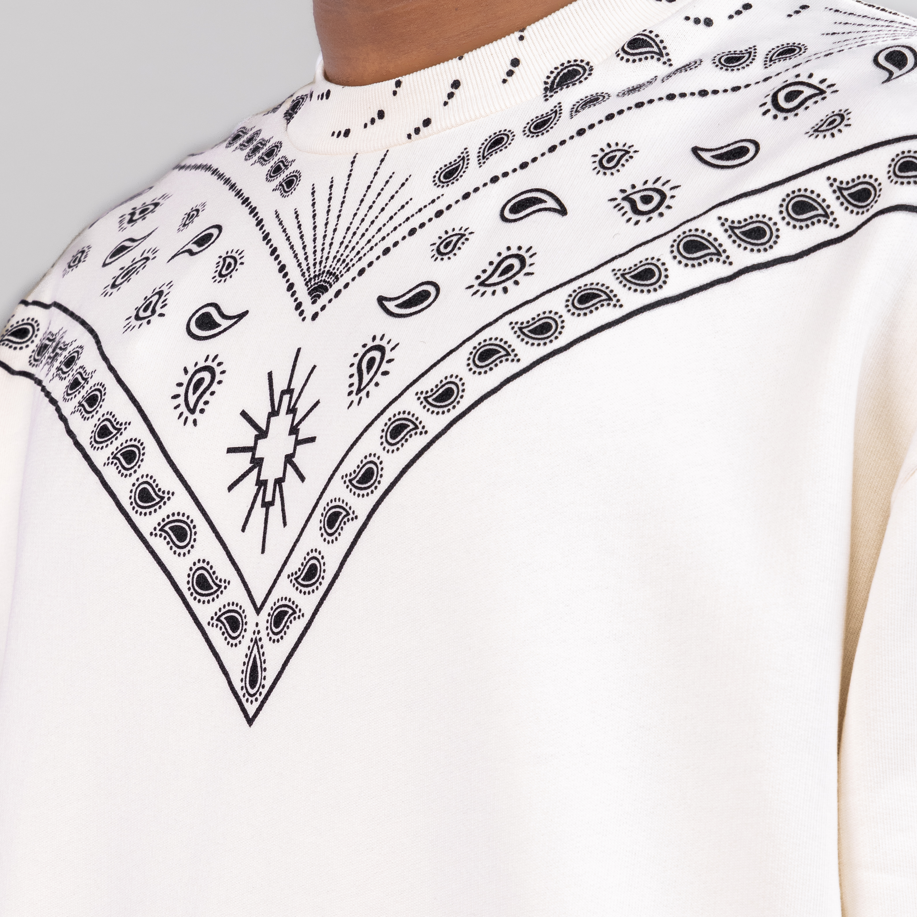 Suéter Blanco Marcelo Burlon Bandana