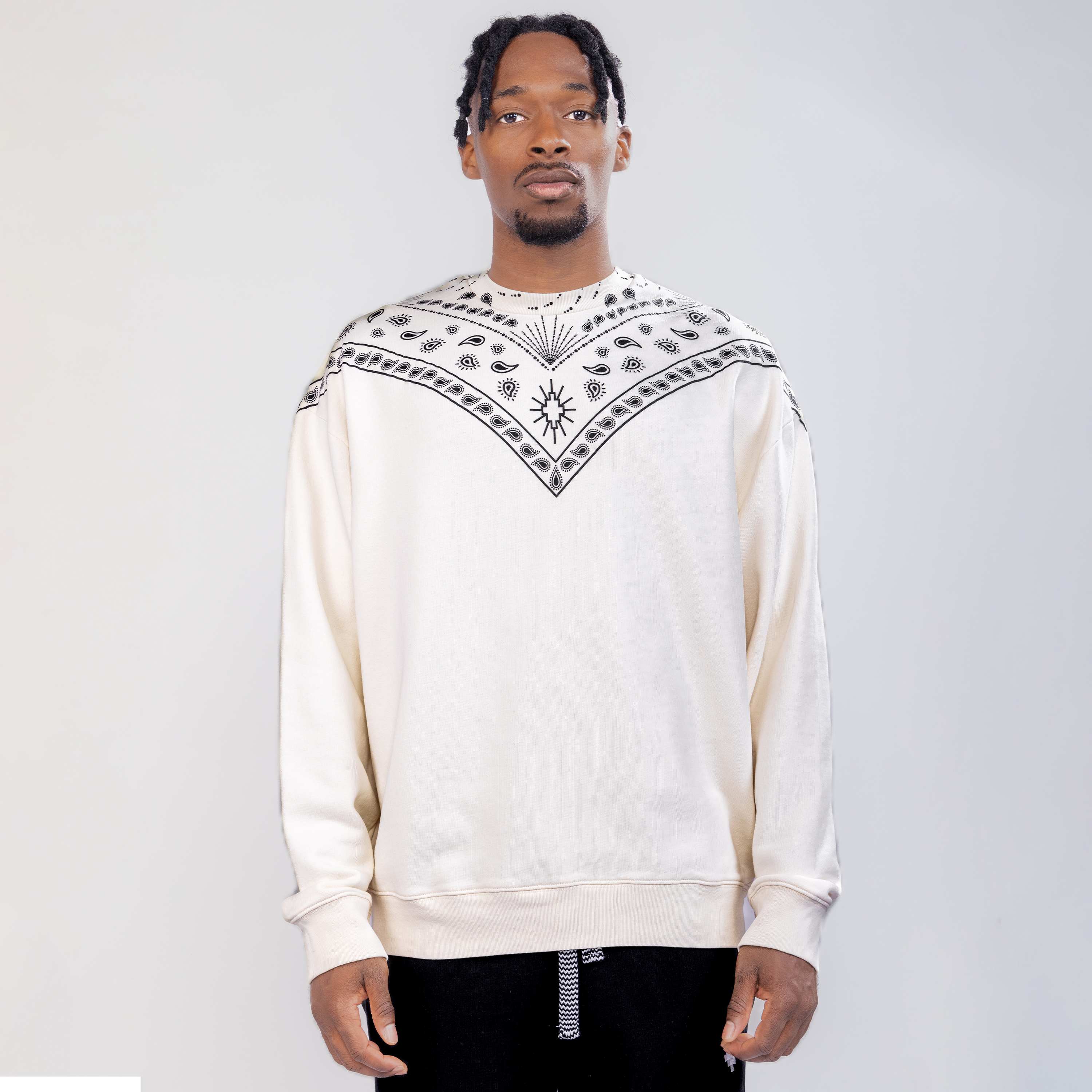 Suéter Blanco Marcelo Burlon Bandana