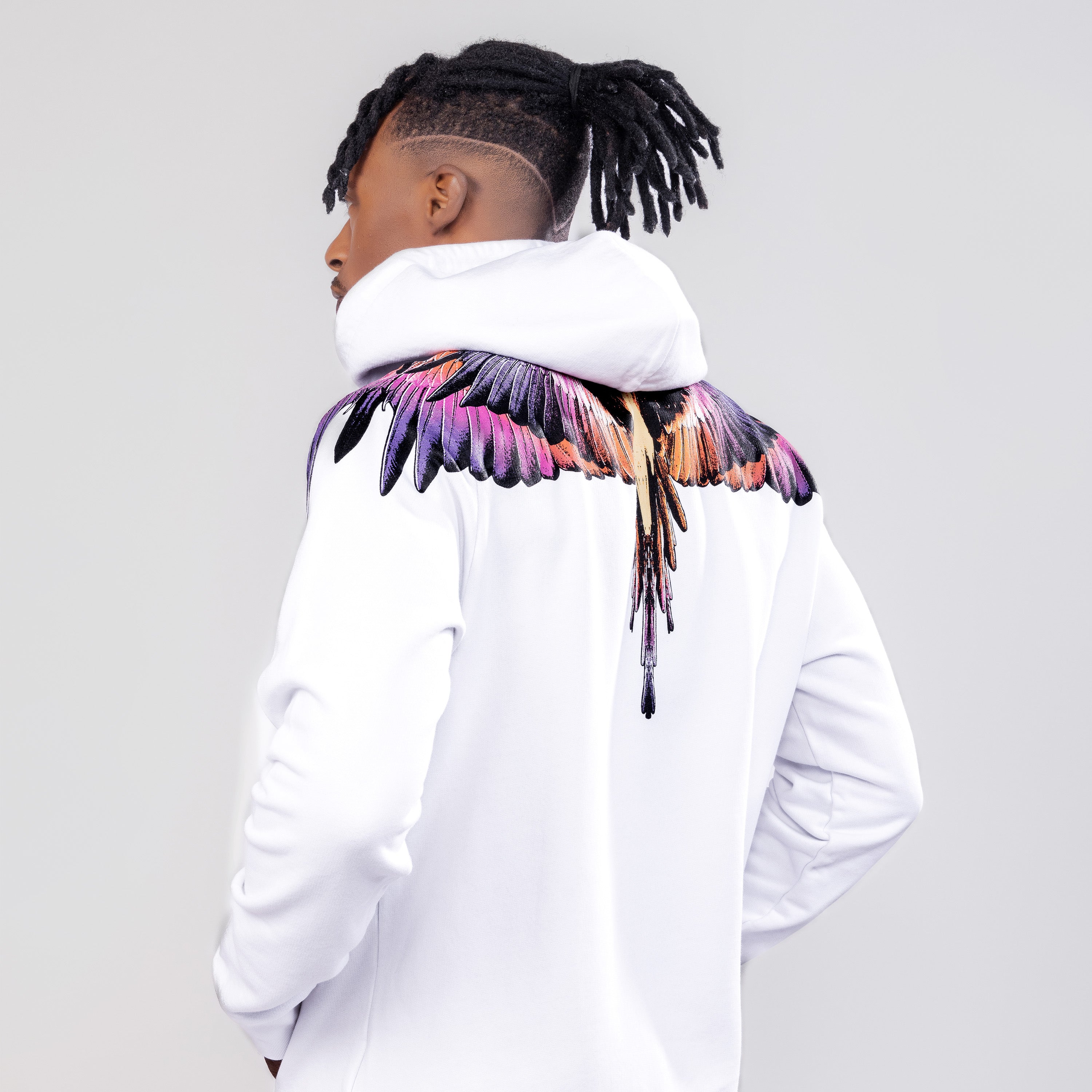 Buzo Tipo Hoodie Blanco Marcelo Burlon Icon Wings