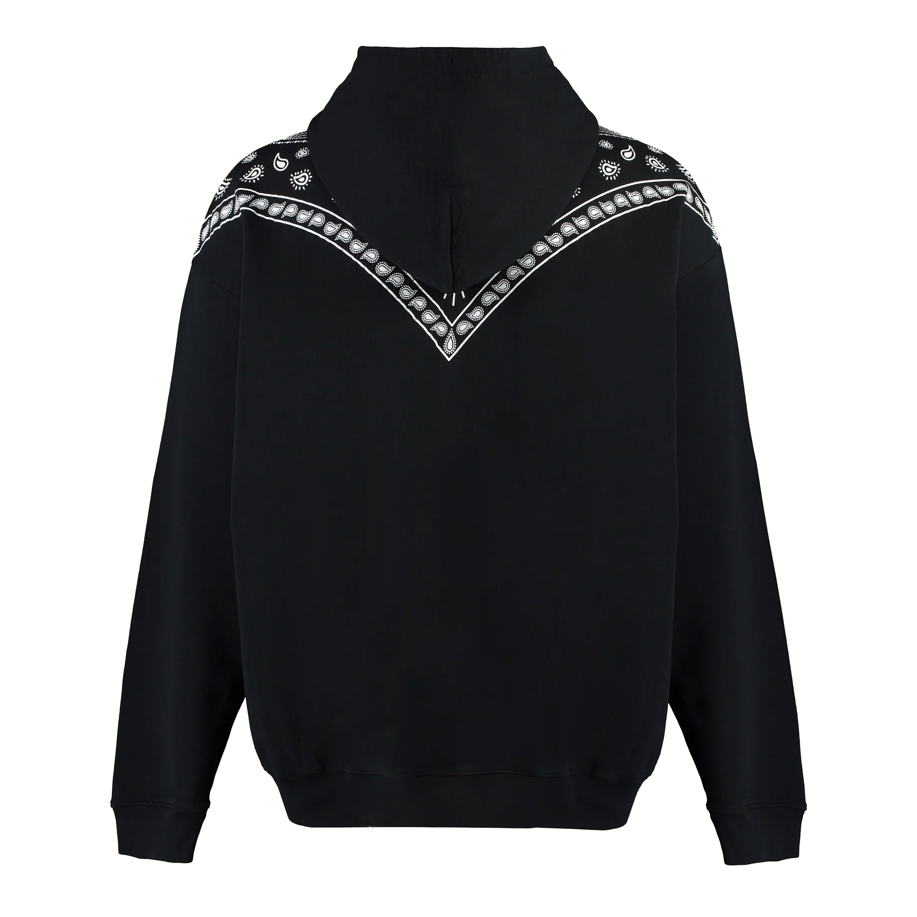 Buzo Tipo Hoodie Negro Marcelo Burlon Bandana
