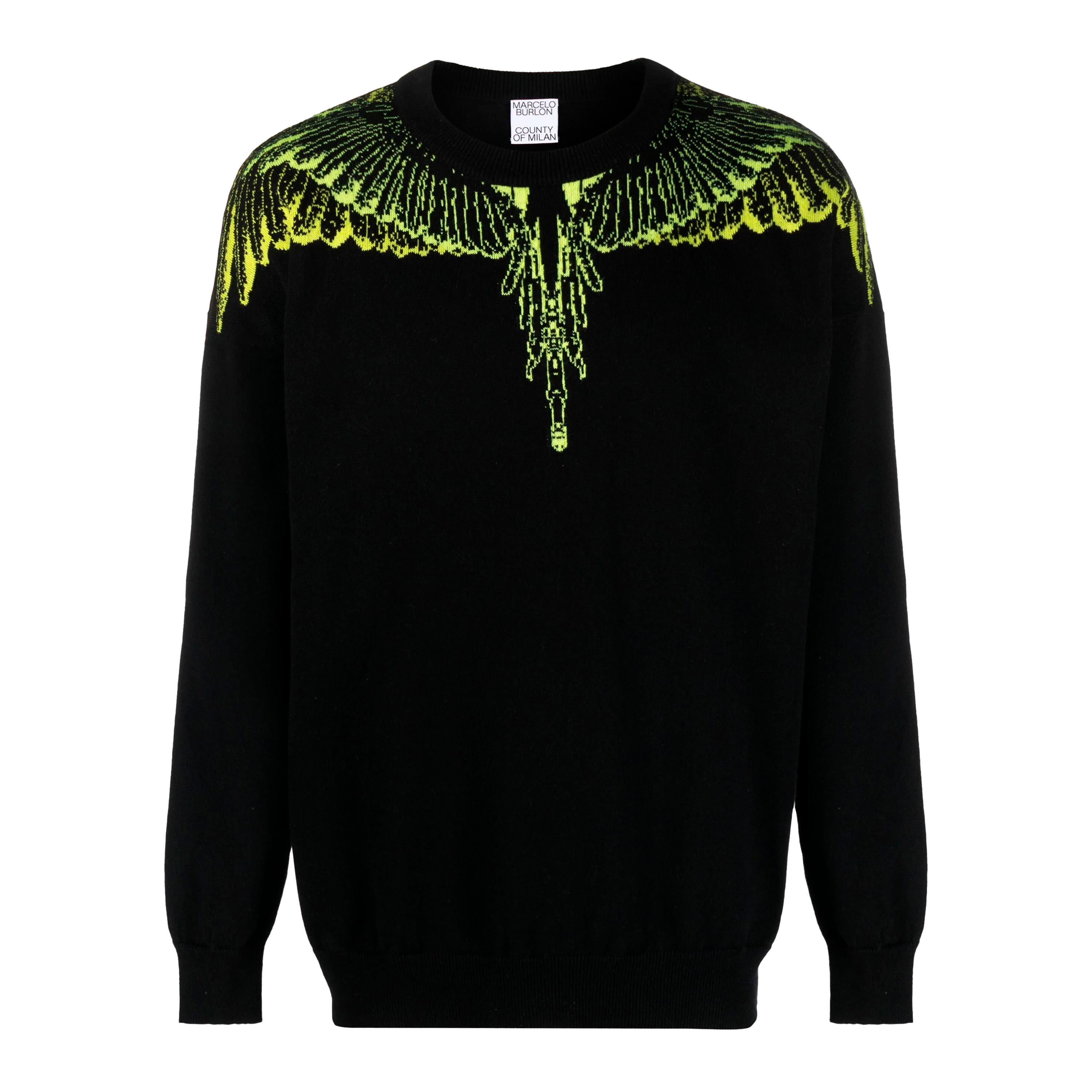 Suéter Negro Marcelo Burlon Icon Wings
