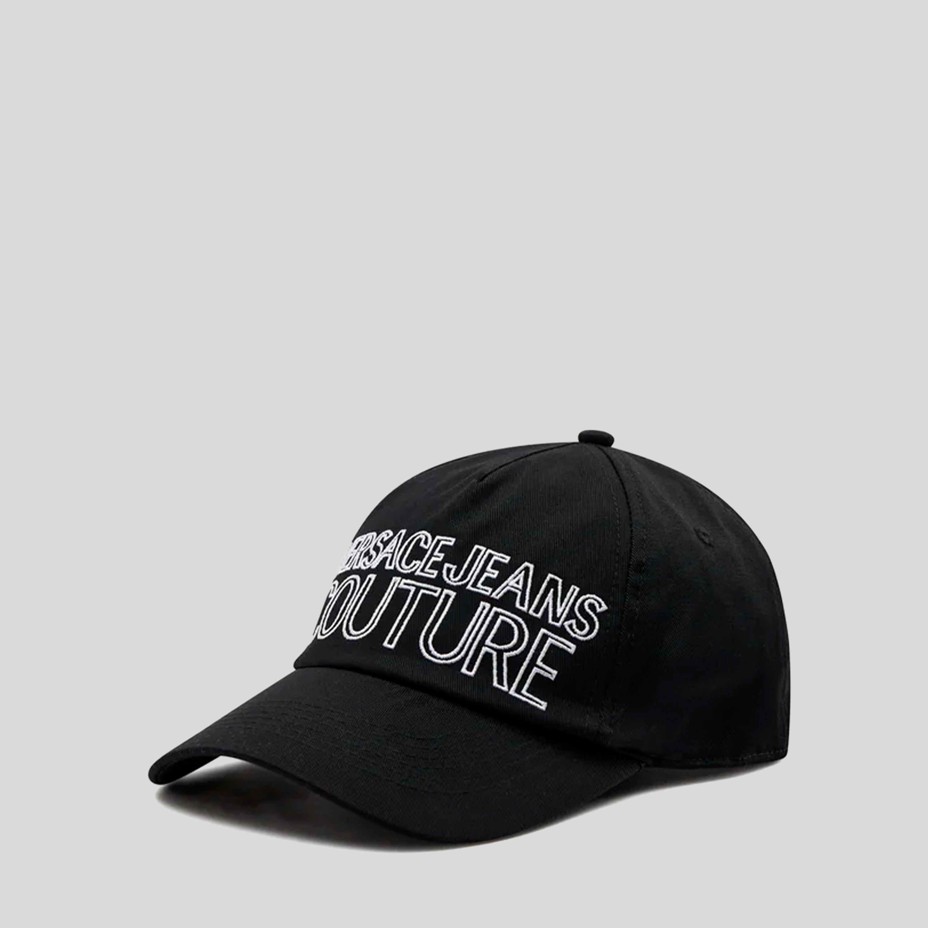 Gorra Negra Versace Jeans Couture White Logo