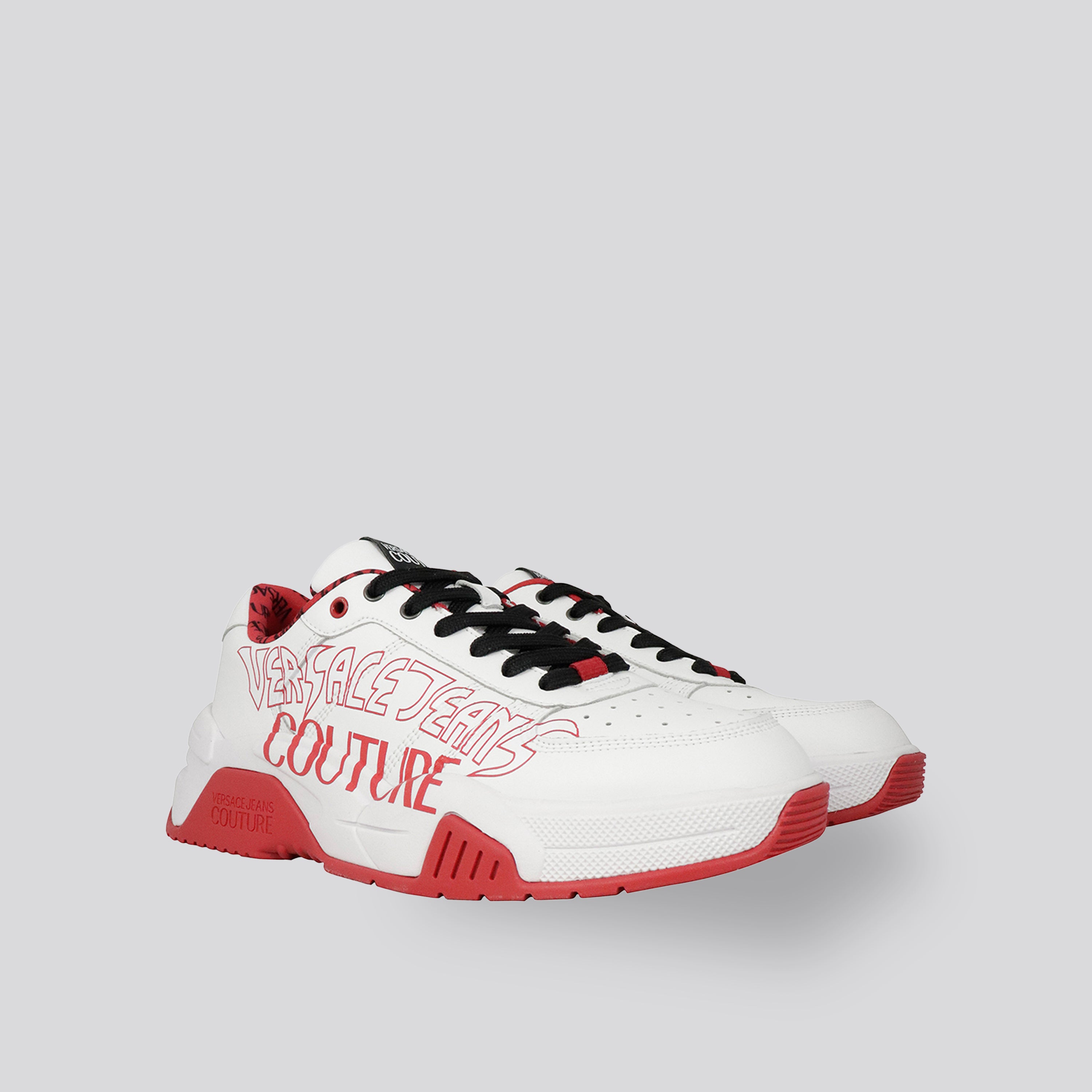 Sneakers Blancos Versace Jeans Couture Logo Print