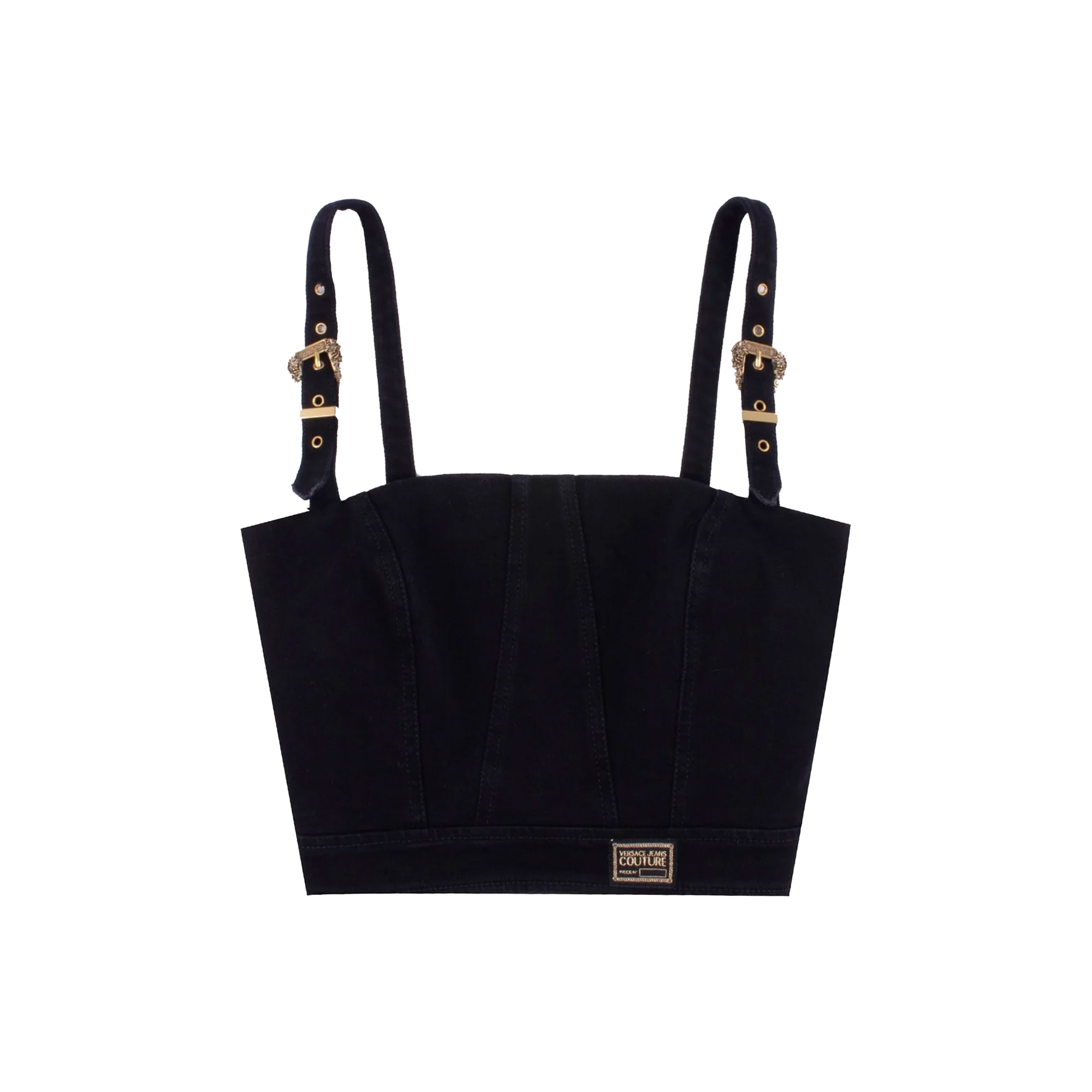 Top Negro Moschino Aplique