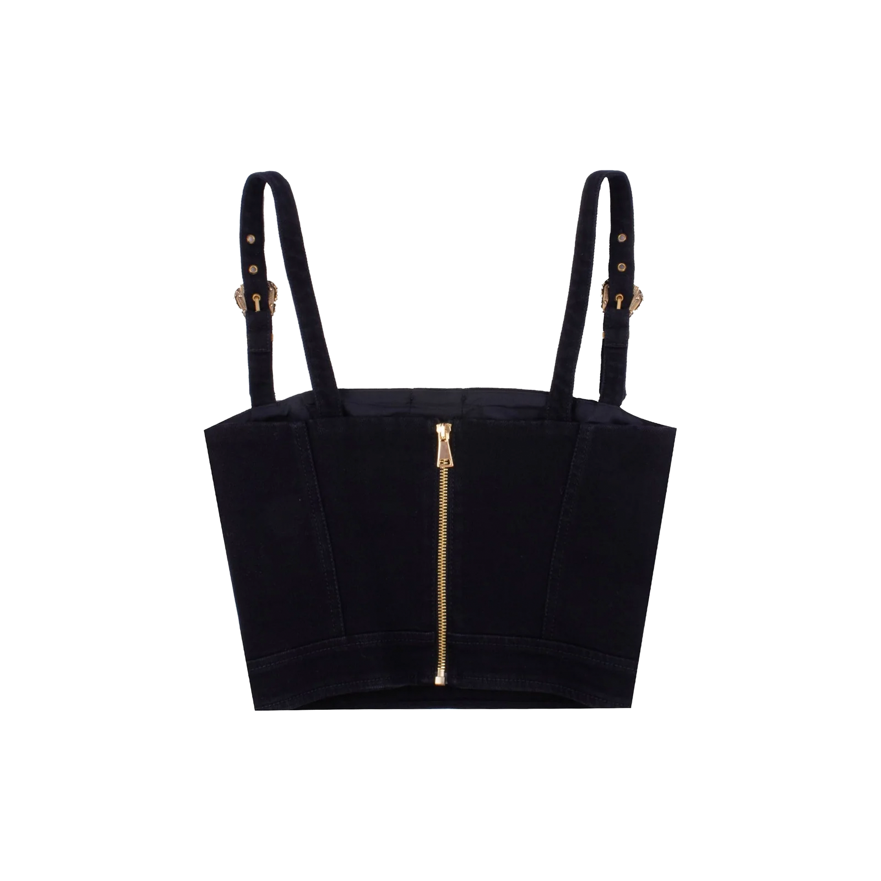 Top Negro Moschino Aplique