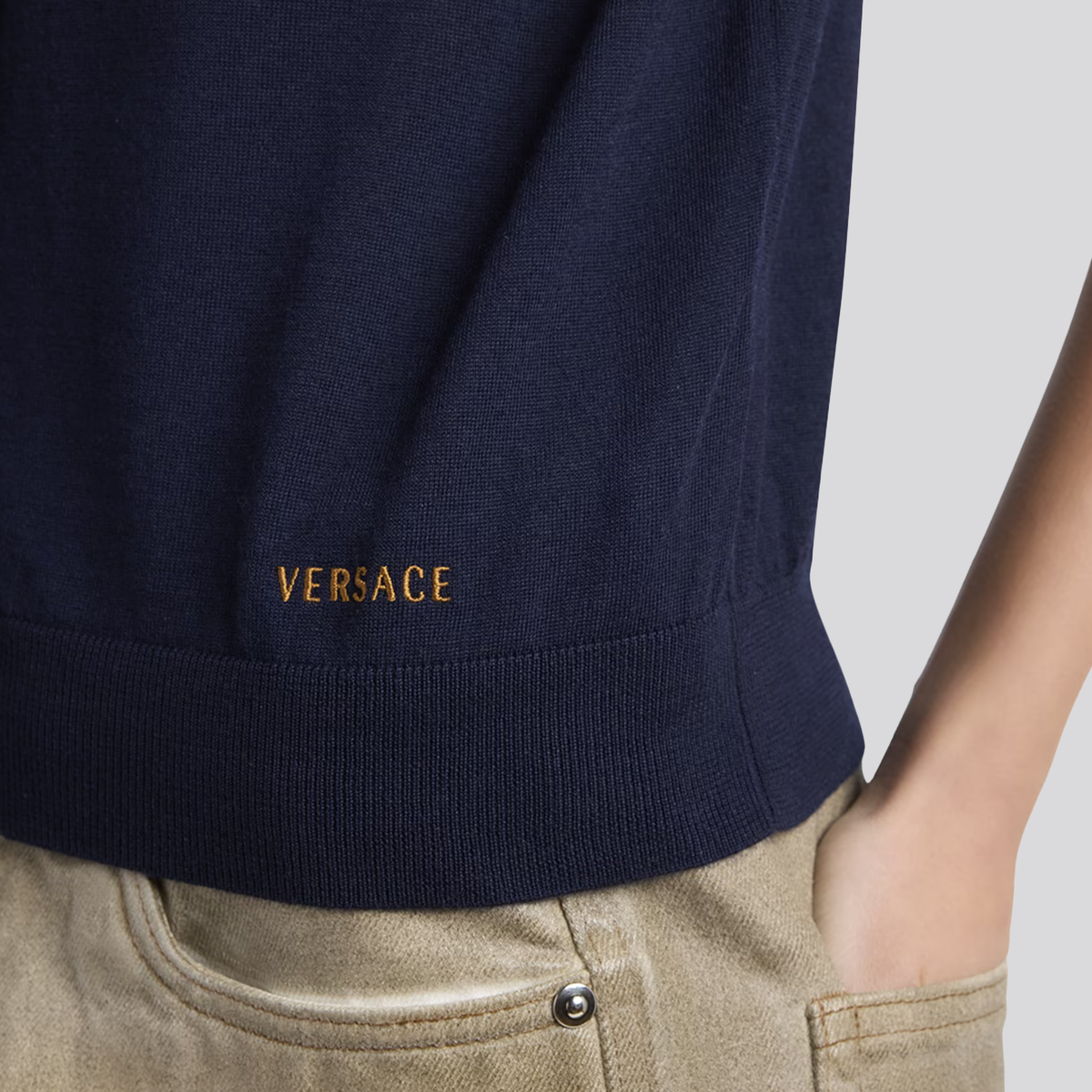 Cárdigan Azul Versace Knit