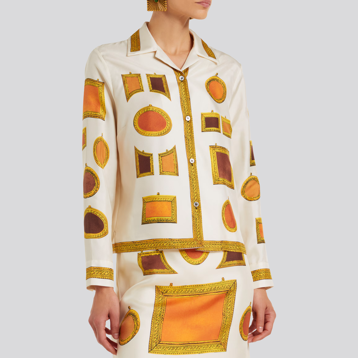 Camisa Blanca Versace Twill