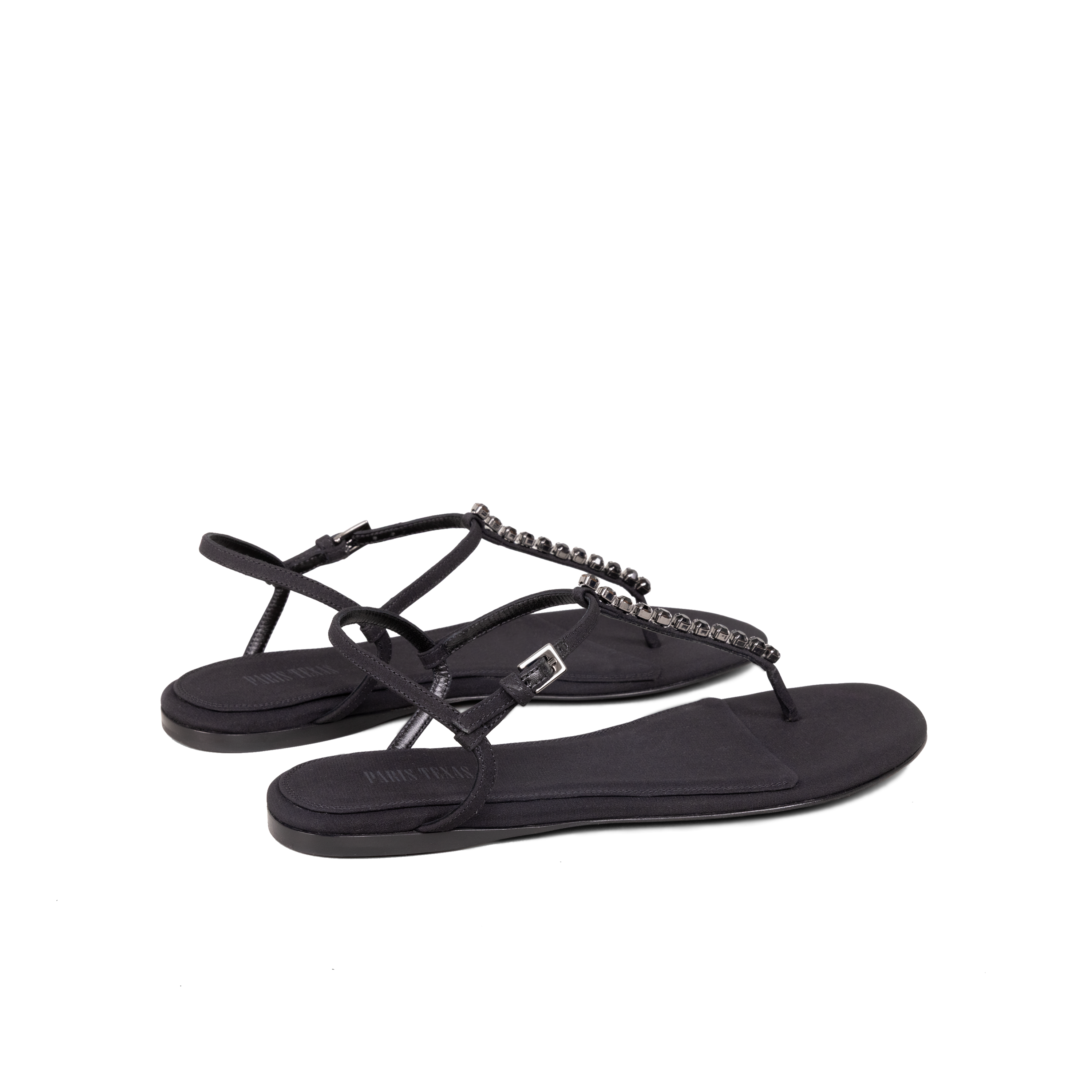 Sandalias Negras Paris Texas Nontecarlo Flat