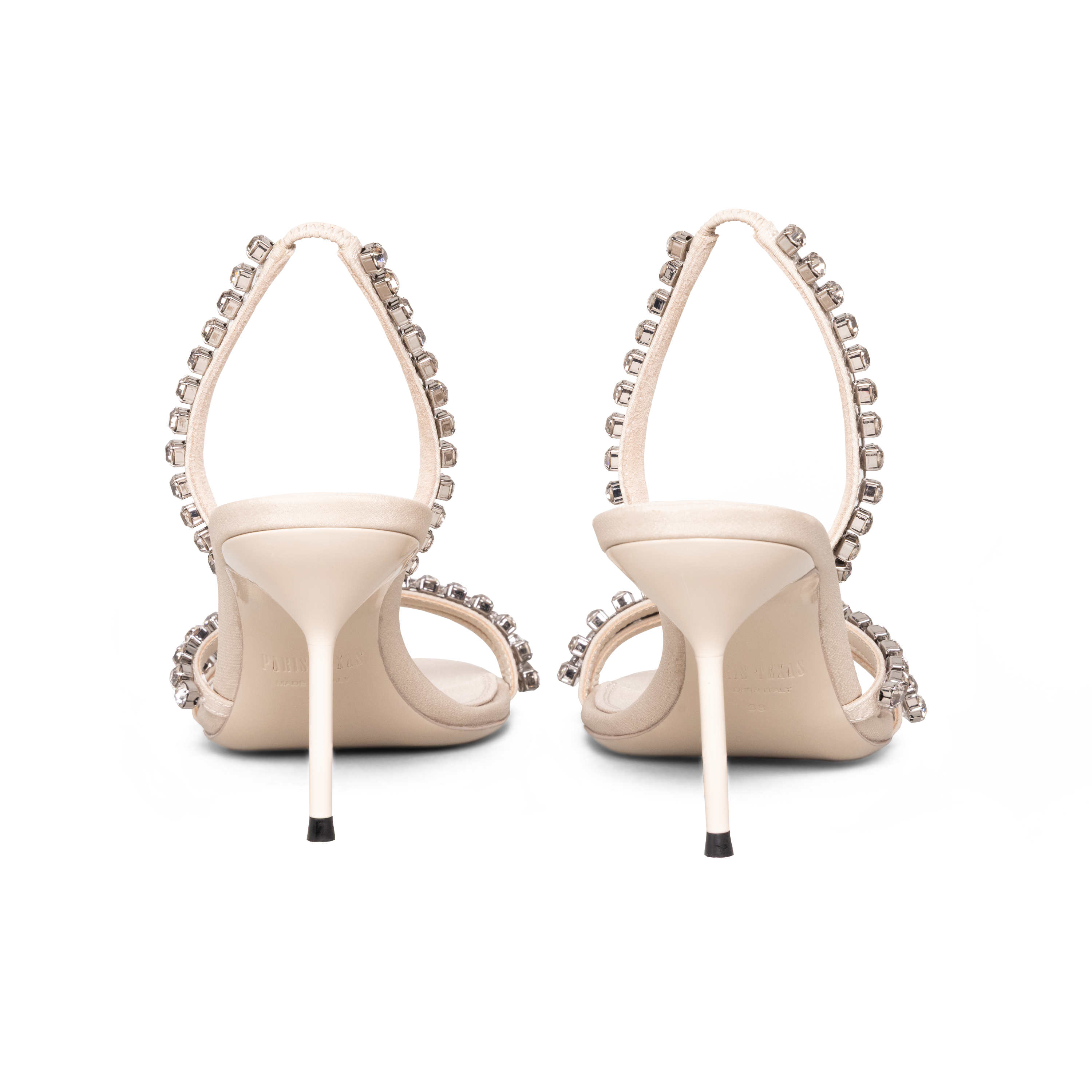 Sandalias Ivory Paris Texas Lidia Mule Crystal