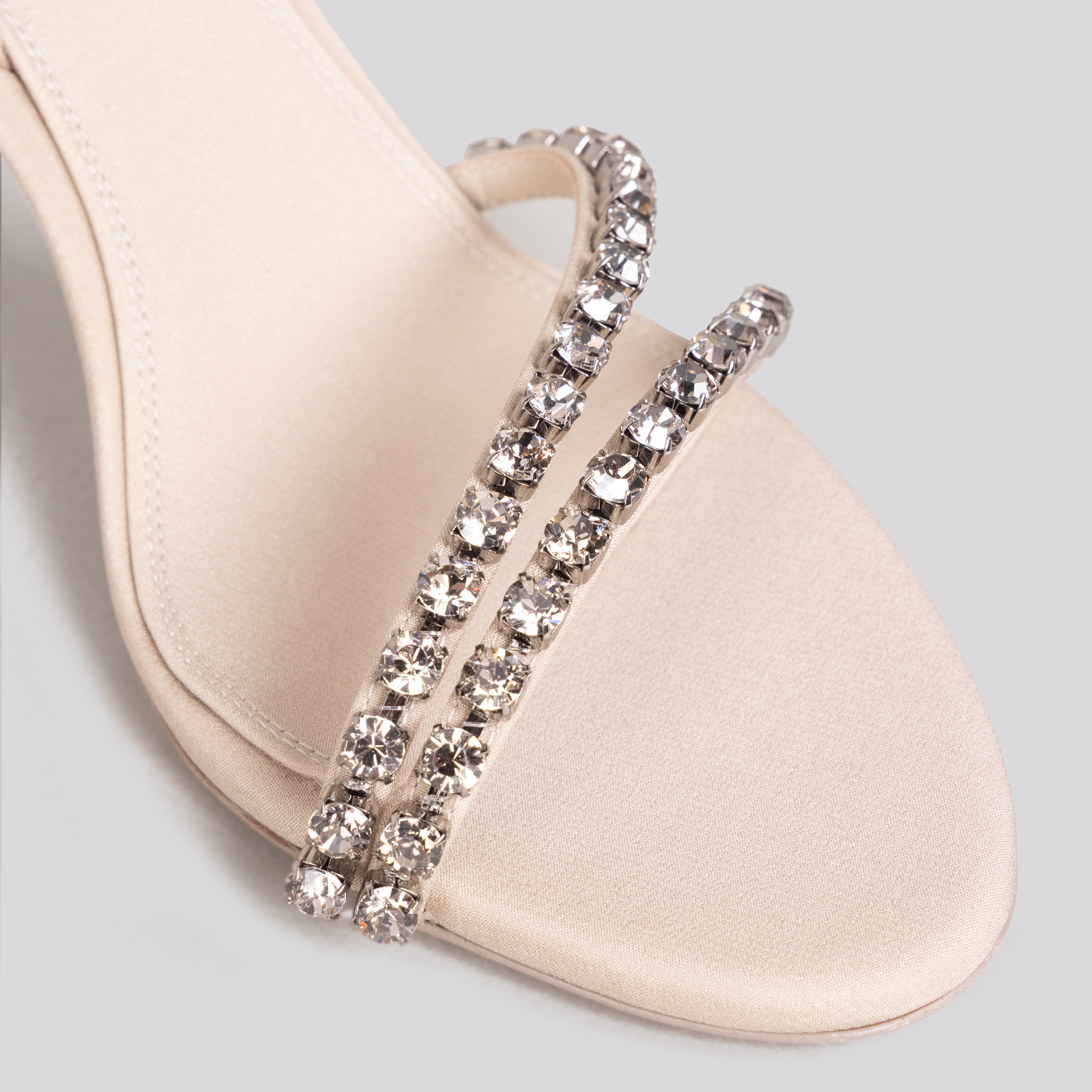 Sandalias Ivory Paris Texas Lidia Mule Crystal