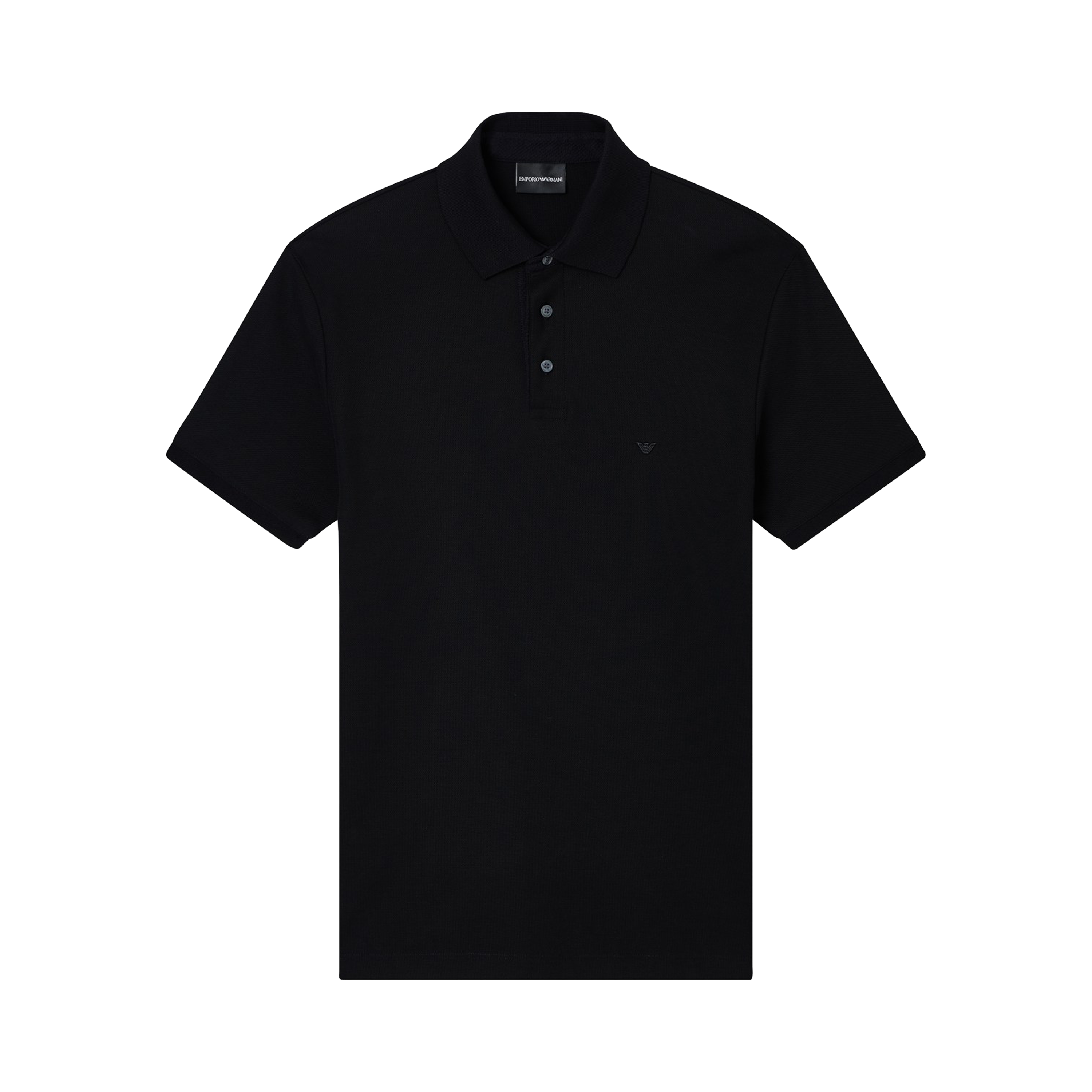 Camiseta Tipo Polo Negro Armani Eagle