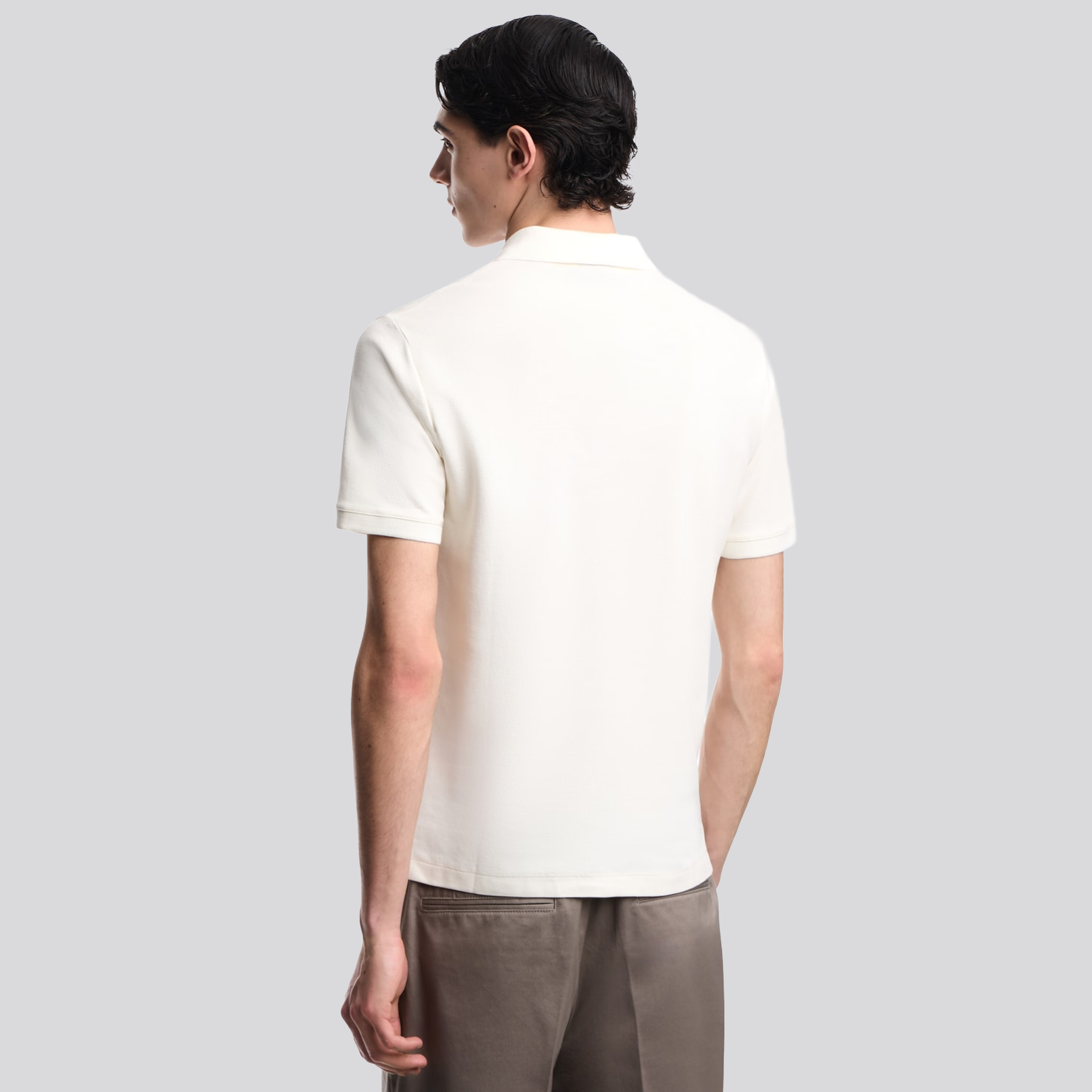 Camiseta Tipo Polo Blanco Emporio Armani Eagle