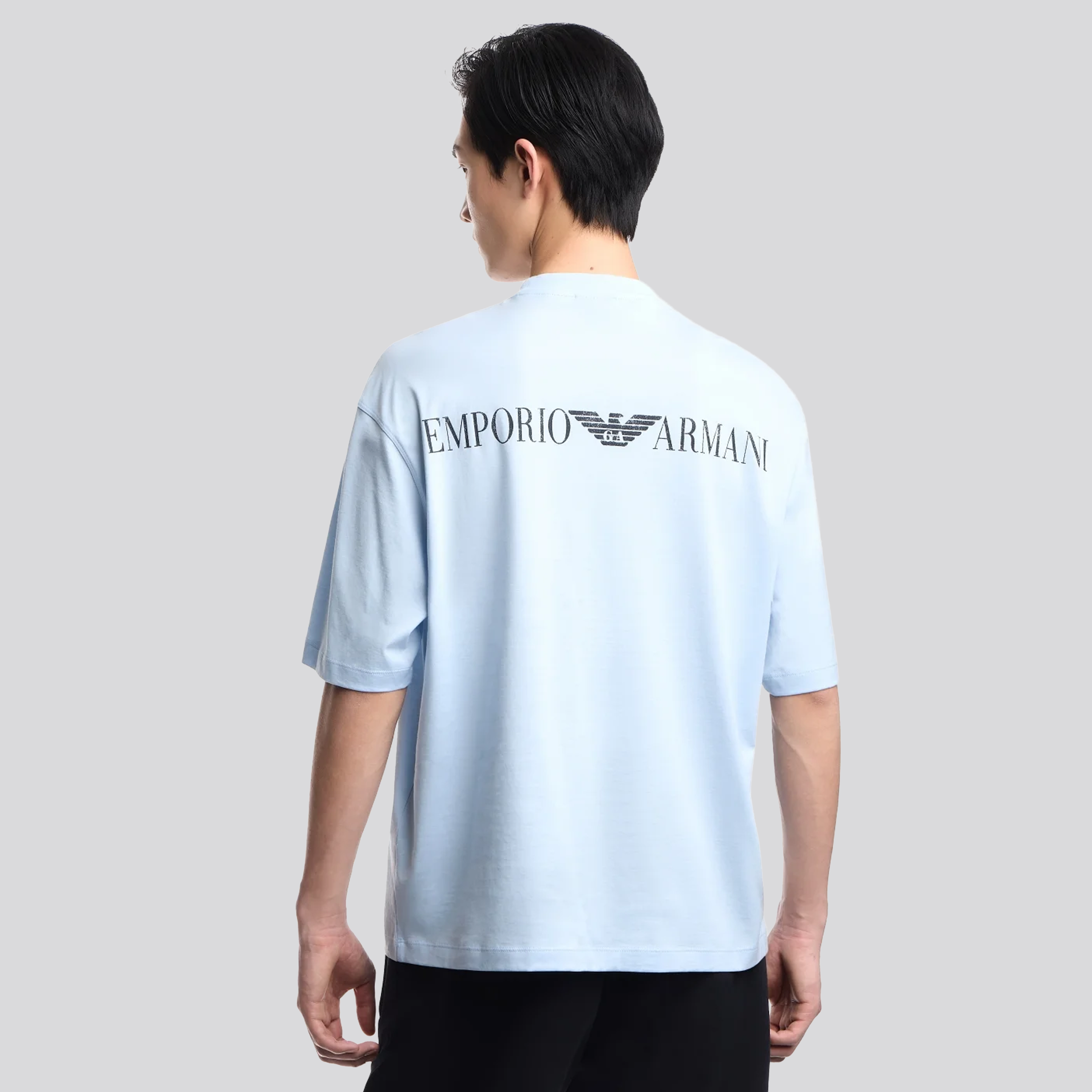 Camiseta Azul Emporio Armani Back Emporio