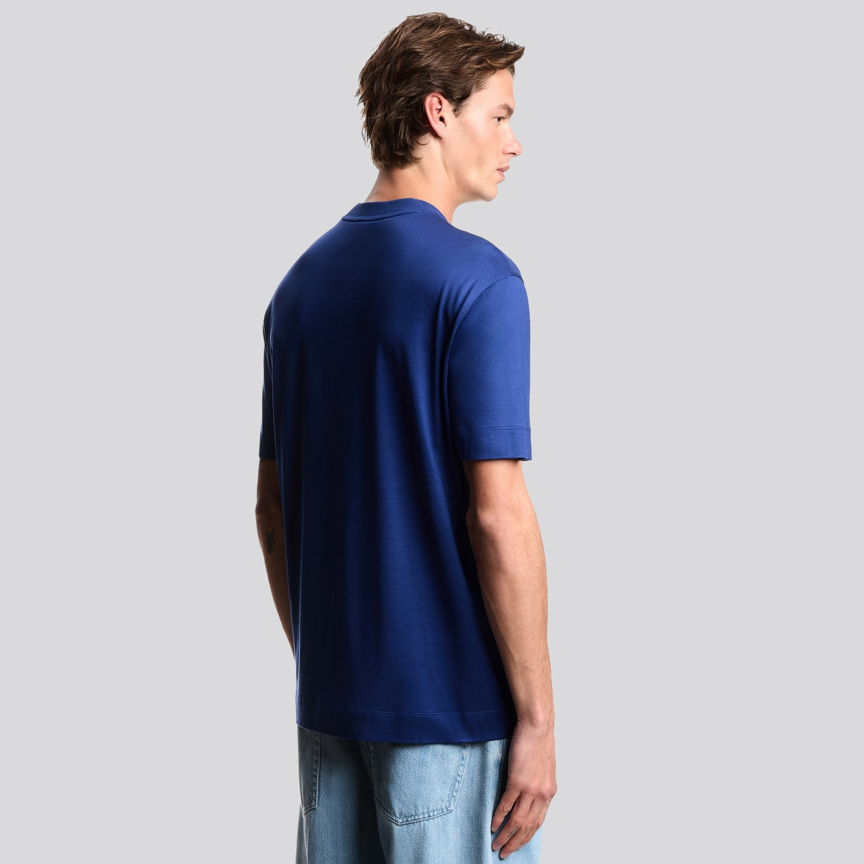 Camiseta Azul Armani Emporio Logo