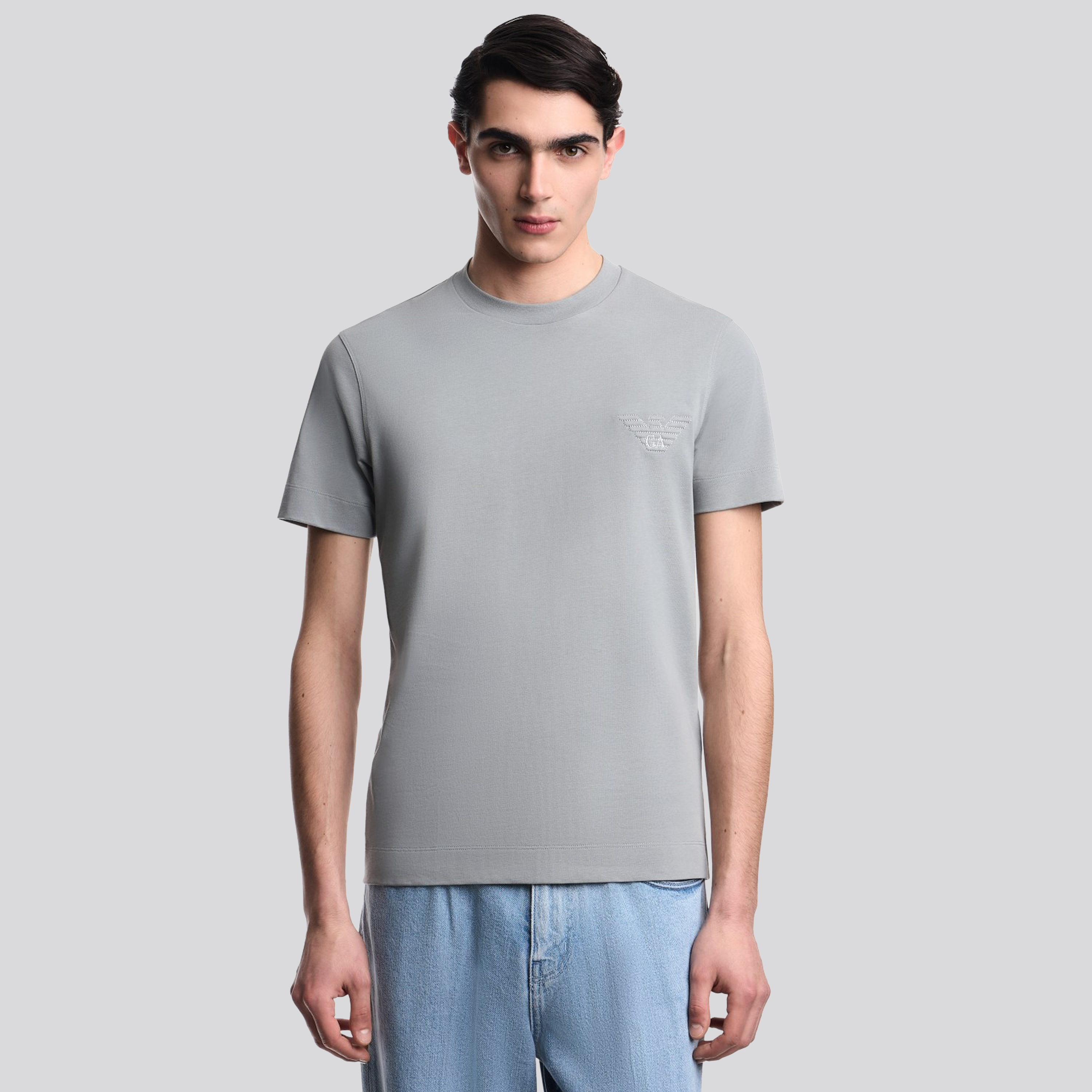 Camiseta Gris Armani Small Eagle